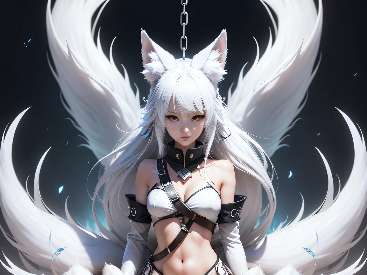 （（（（White fox with 9 tails））））