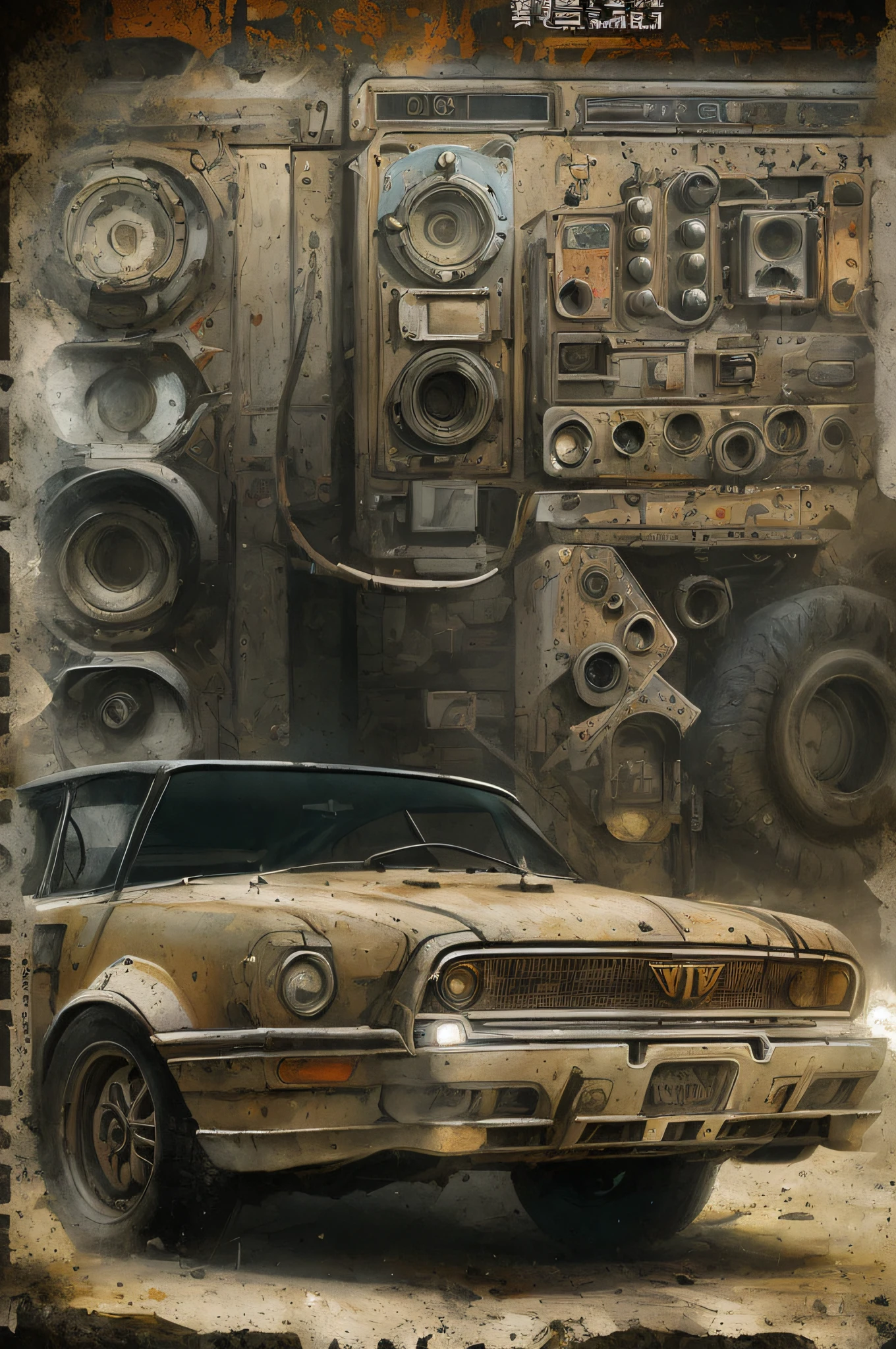 Ghost Res Tom Clancy: wastelands,VHS effect,(poster for:1.6),poster on wall,Nostalgia,filmposter,Western film(skin textures),intricately details,finely detailled,Hyper-detailing,Ray traching,sub surface scattering,diffused soft lighting,shallowdepthoffield,author:(Oliver Waite) CGSociety trends,复杂,high detal,Sharp focus,dramatics,The art of realist painting by Greg Rutkowski