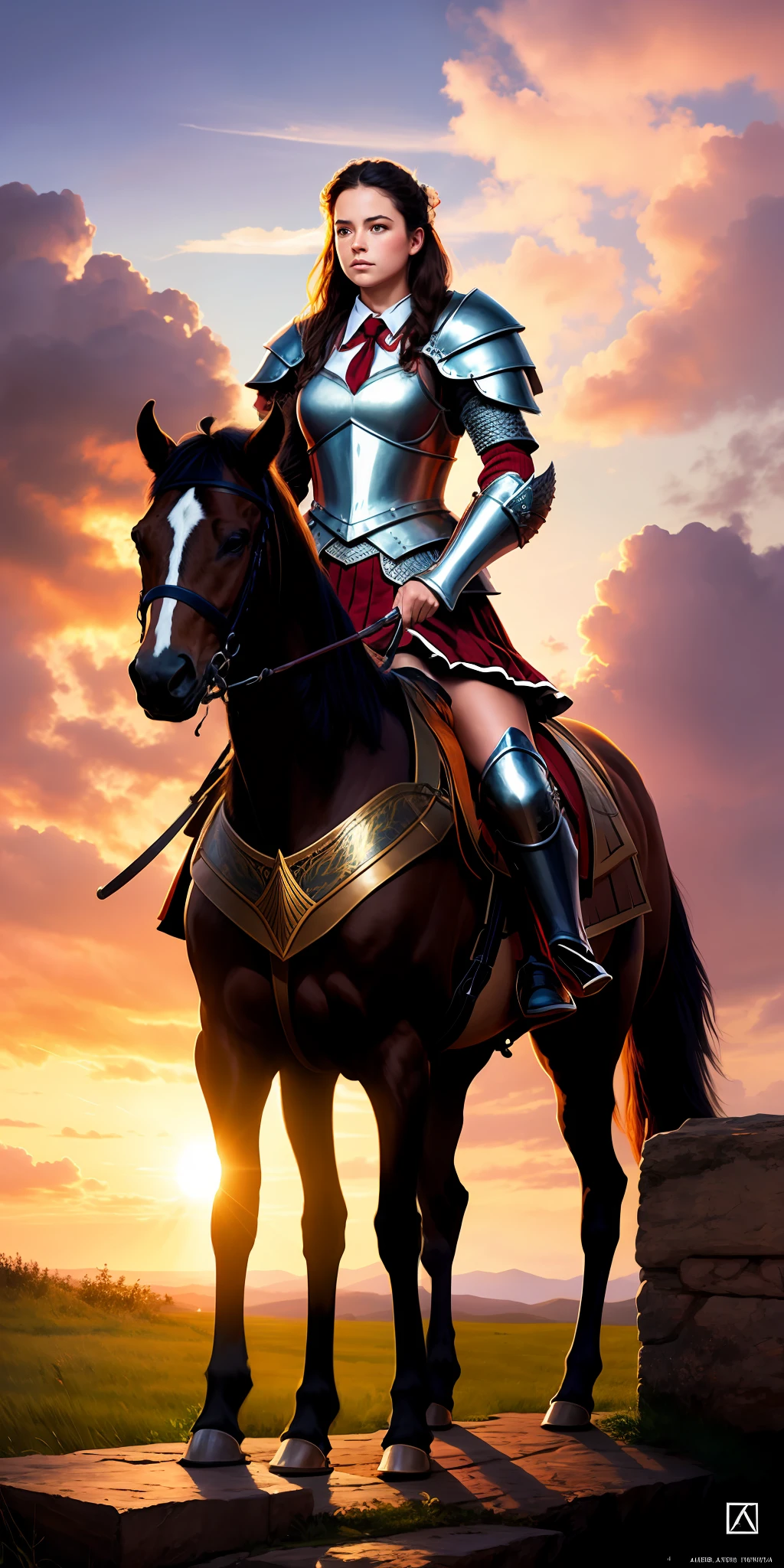 cavalier,girls,Ark of tomorrow,armour,Holy,concept-art,4k