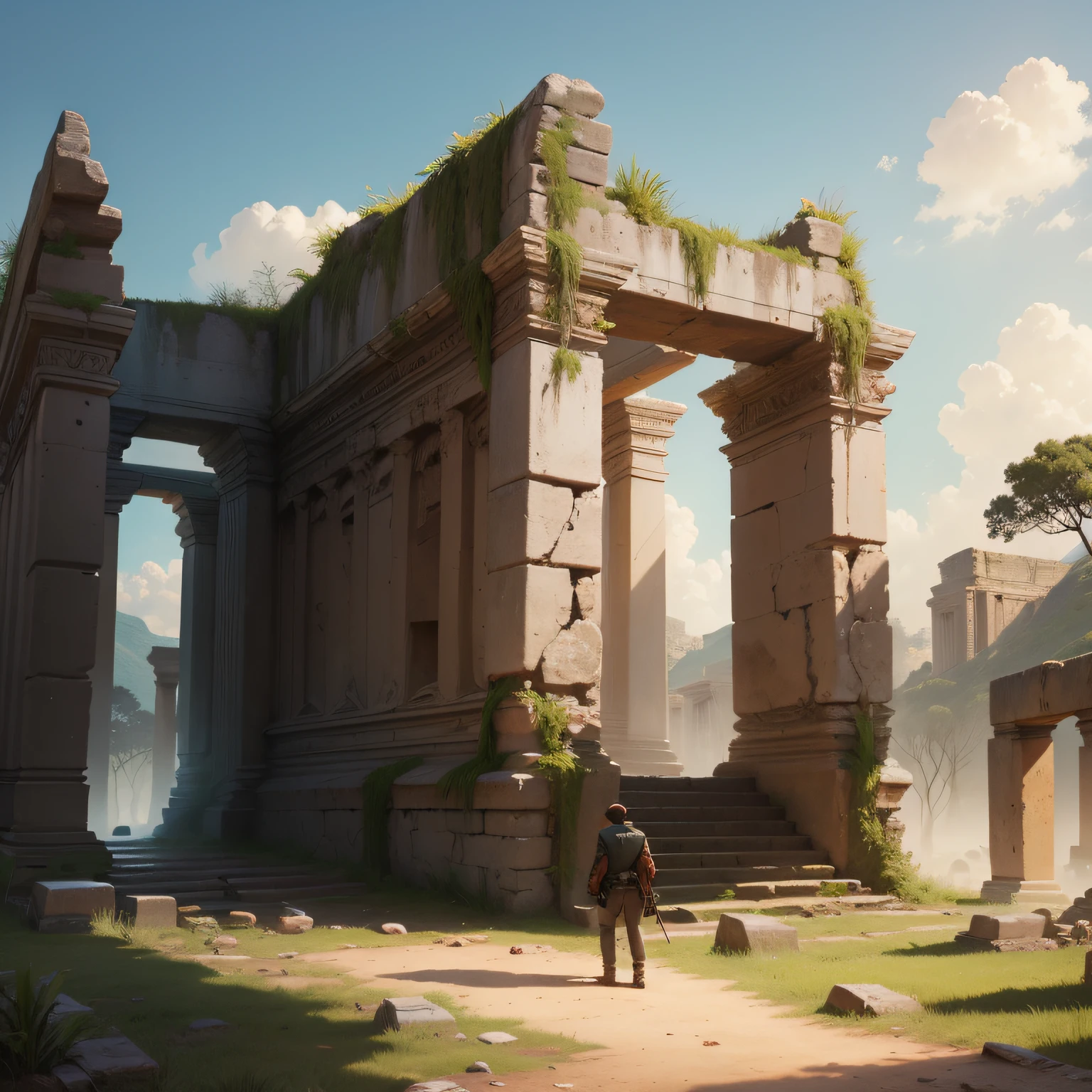 On one of his explorations, I found ancient ruins that contained enigmatic inscriptions. They began to decipher the secrets of the lost civilization that inhabited this land centuries ago.