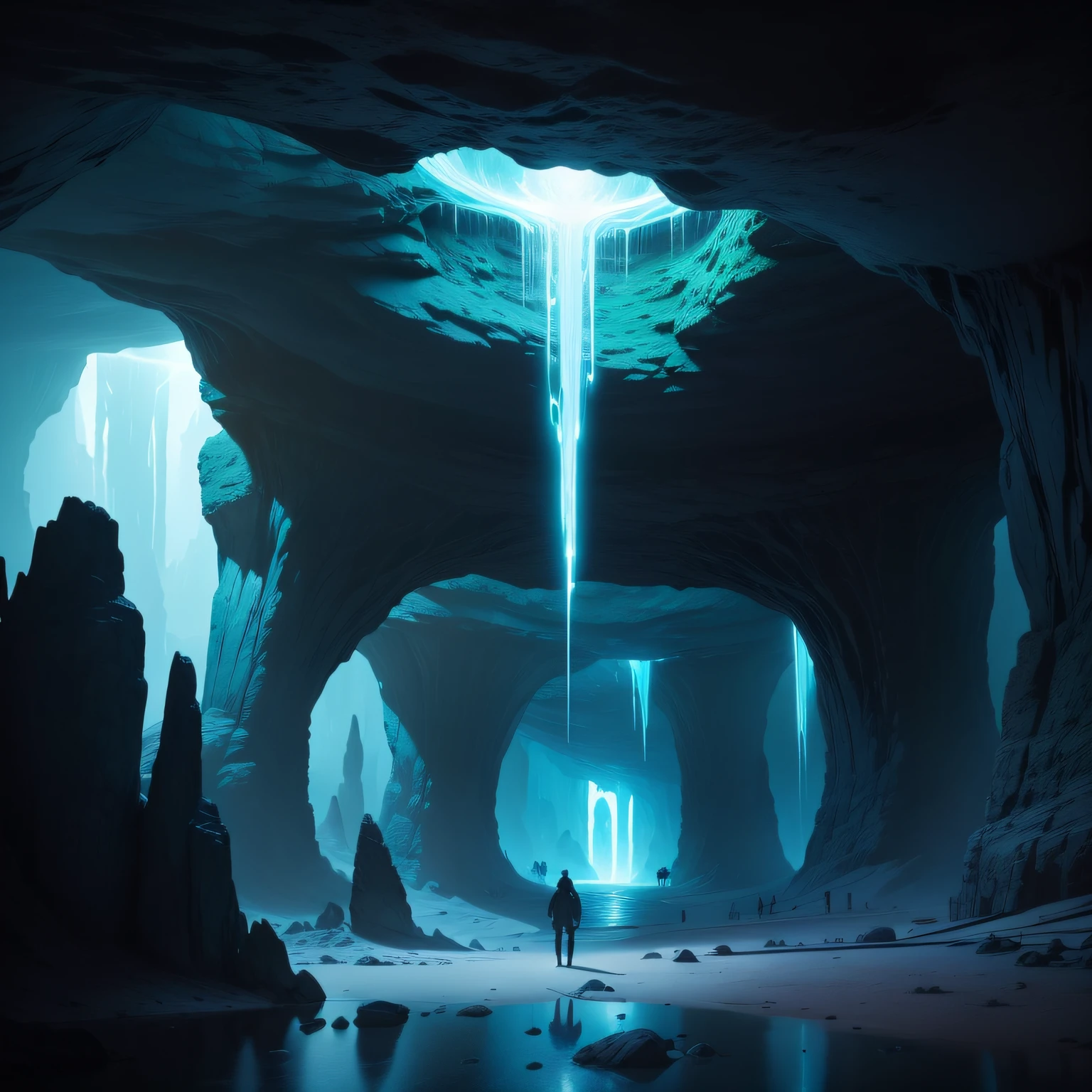 A secret entrance led them to an underground cave system, full of spectacular rock formations and bioluminescent creatures. On this underground journey, They were faced with unimaginable challenges.