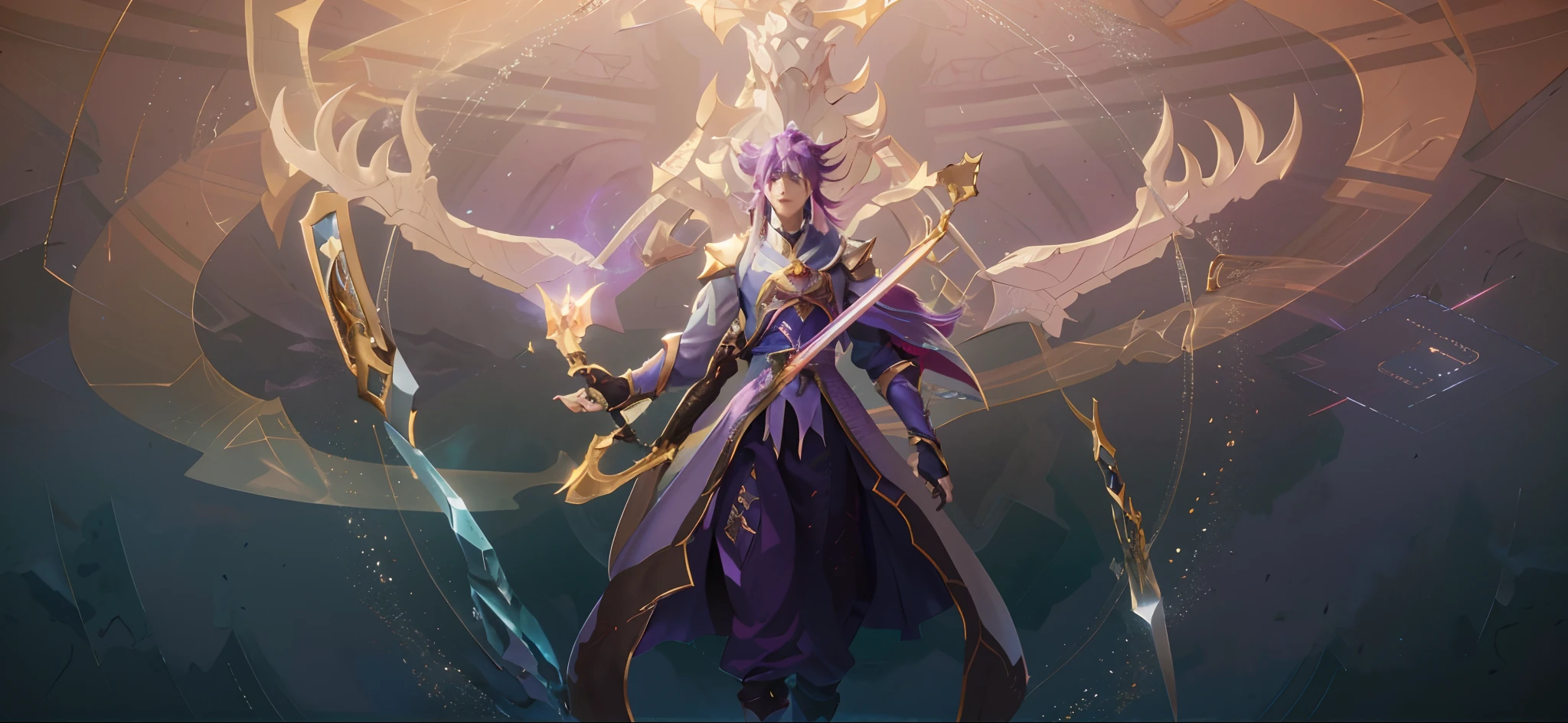 anime - style image of a male character with a sword and a light, sylas, mohrbacher, league of legends arcane, 8k hd wallpaperjpeg artifact, 8 k hd wallpaperjpeg artifact, heise jinyao, painted in the style arcane, inspired by Huang Shen, zenra taliyah, league of legends character art
