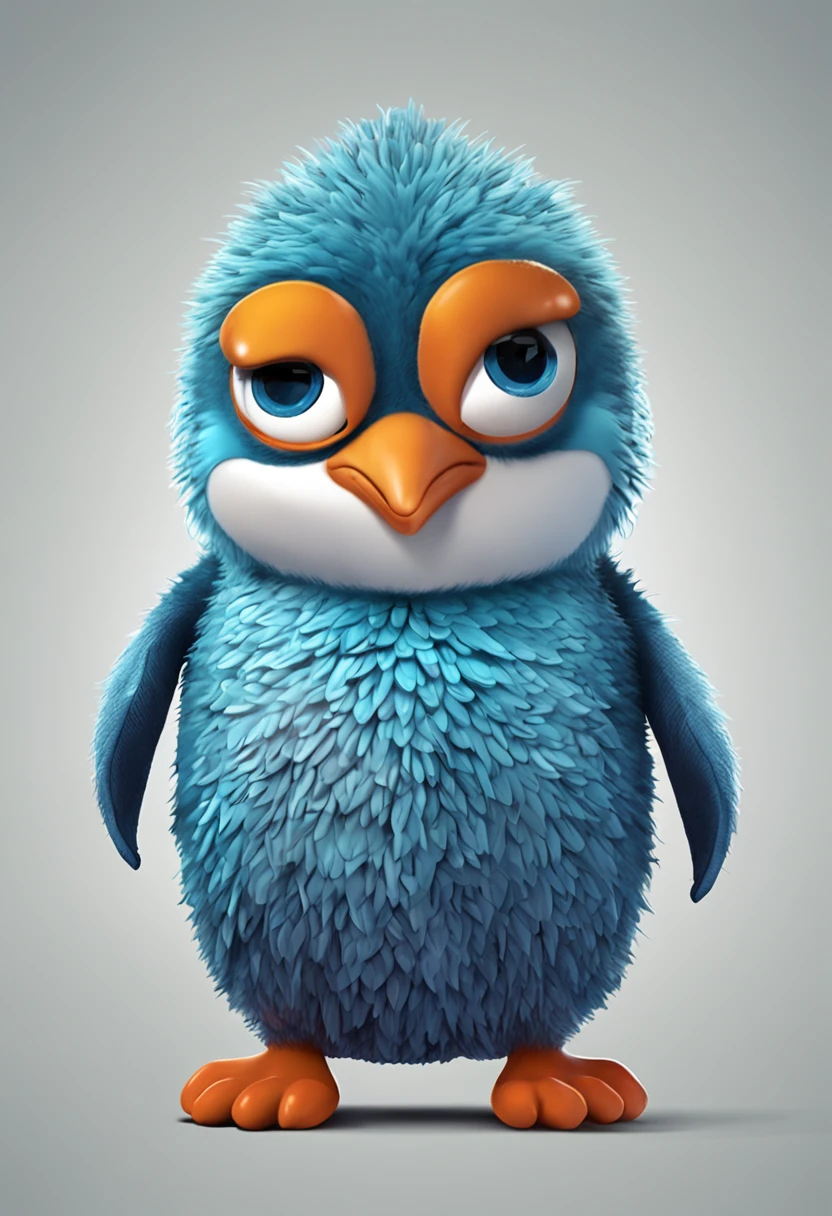 Cartoon penguin with tentacle and blue shirt, Vector art by Ludovit Fulla., deviantart, furry art, cute detailed digital art, cute digital art, cute cartoon character, adorable digital painting, Human Penguin, Cute illustration, penguin, Penguin Z0, penguin, Fluffy, Cute characters, kawaii, Lovely creatures, cute artwork, Fluffy''