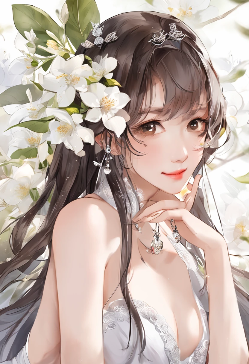 A smile、Royal Sister, gentle、bath robe、sandals、profesional lighting、Night Pool、(top-quality)、(Masterpiece)、20yr old、D-cups、ellegance、Korean female1One guy、(Best quality)、(8K)、Whitening skin、Very delicate and delicate skin texture、Snow-whiteskin、Delicate long hair、Cute