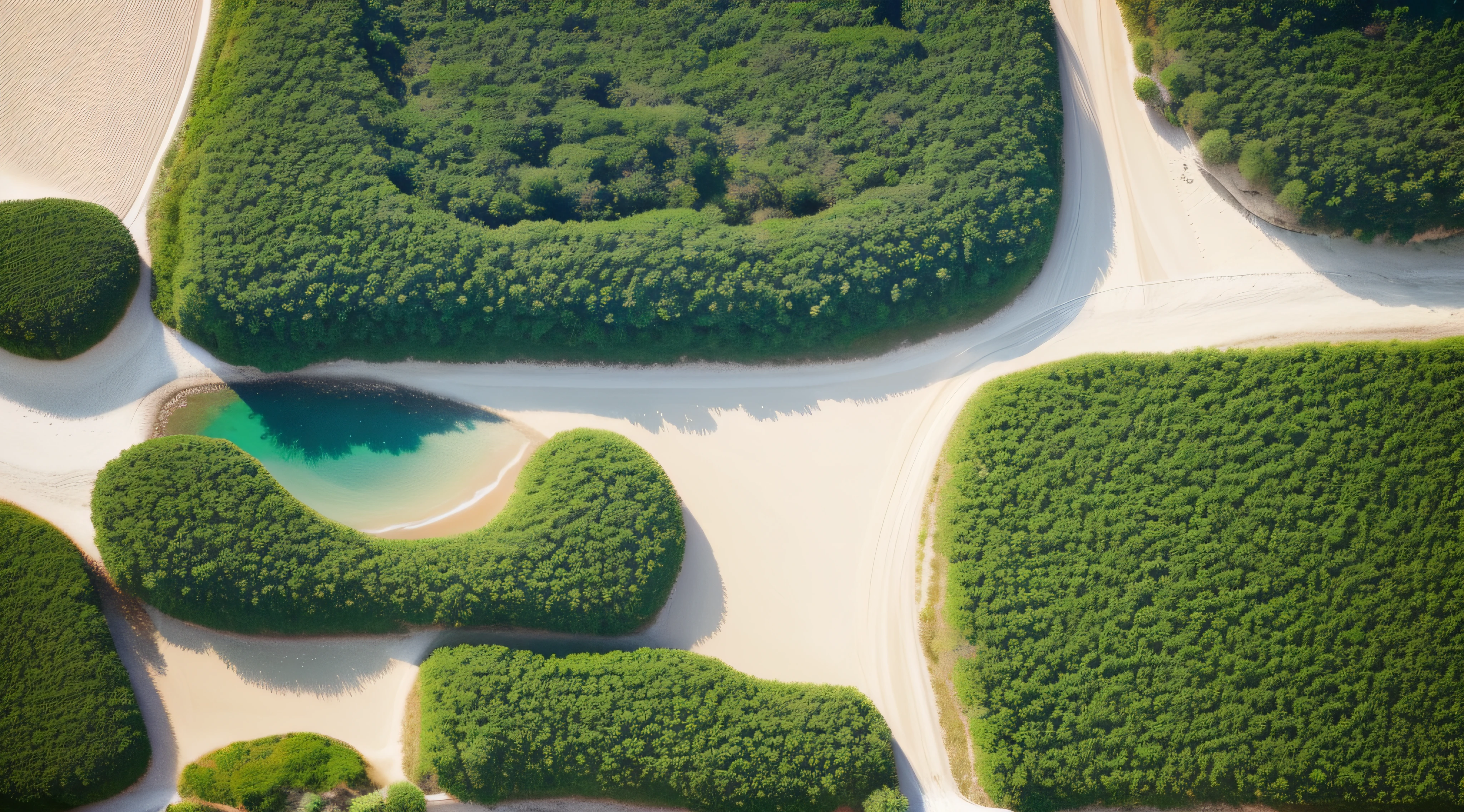 sandbeach，green plant，islands
