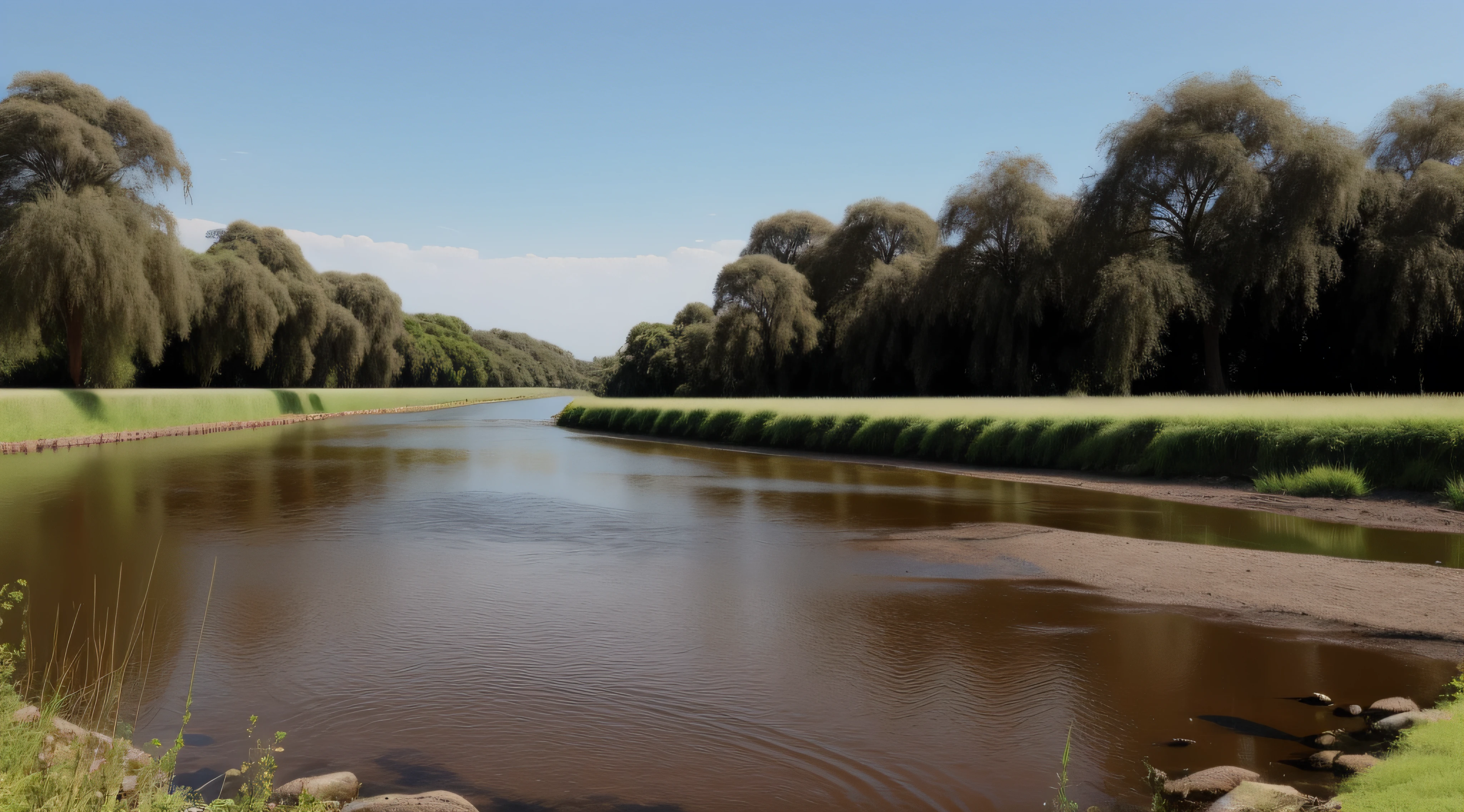 Rochas，Beside the riverbank