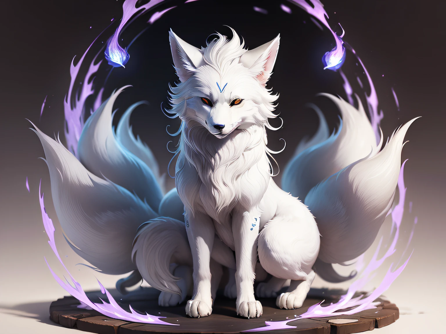 （（（（White fox with 9 tails））））