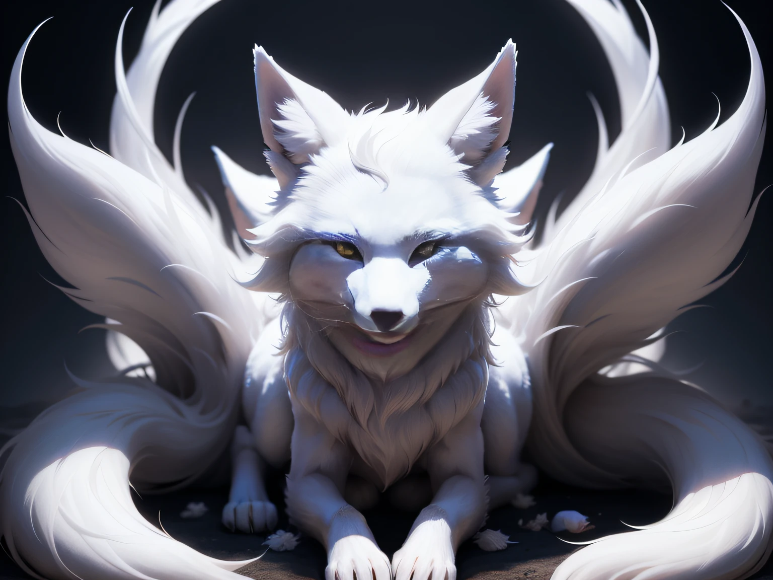 （（（（White fox with 9 tails））））