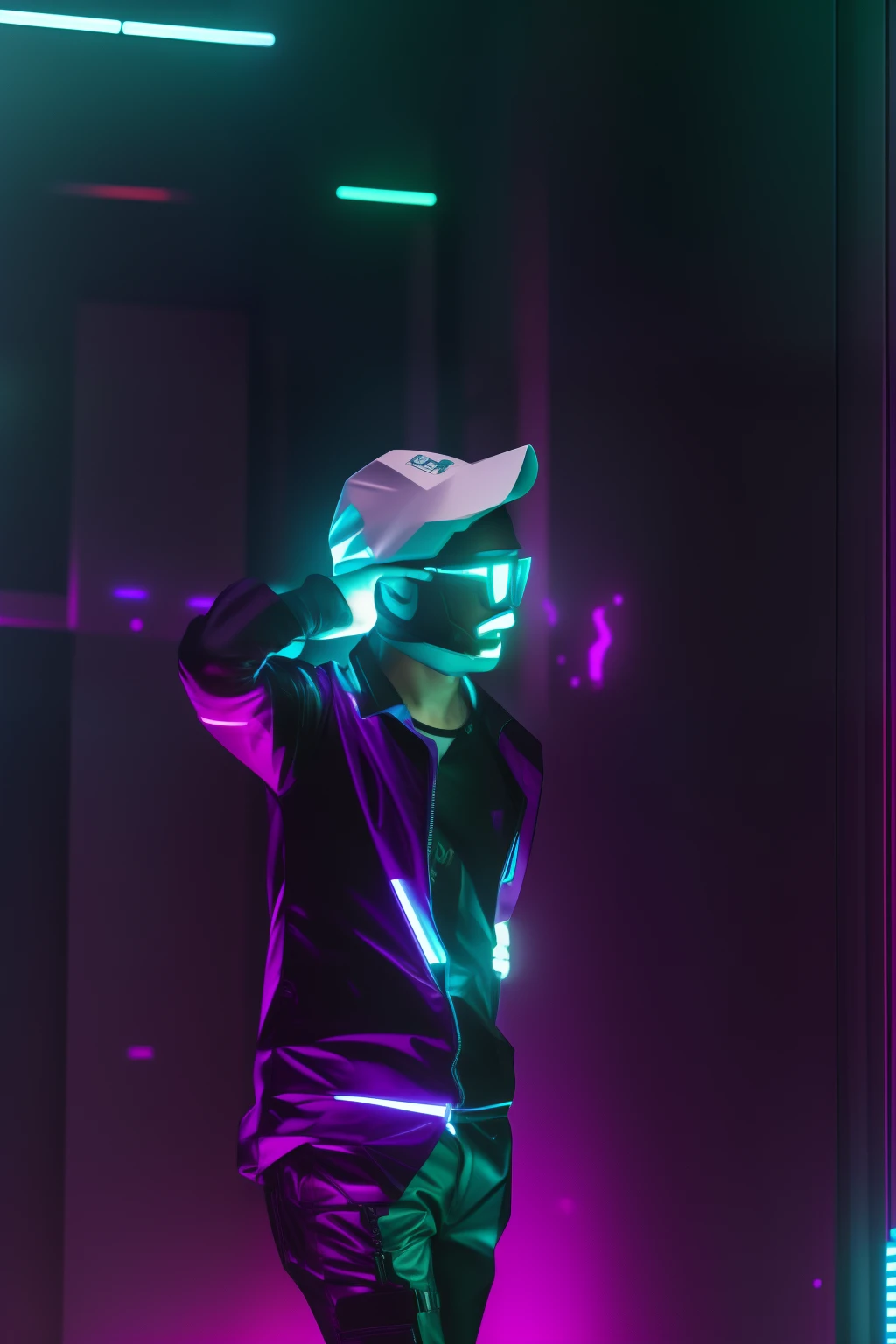 Change background cyberpunk handsome boy, realistic face, 4k ultra realistic,