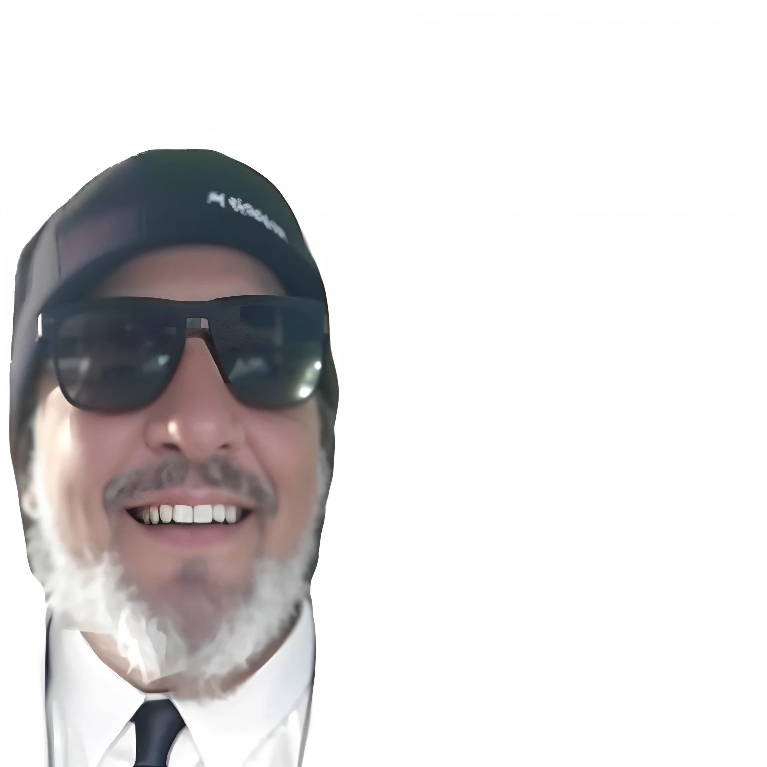 There's a man wearing a hat, sunglasses and tie, Modelo de meme, Mesmo formato, Estilo Doug Hill, me, Joe, ele usa um tapa-olho, imagem de qualidade muito baixa, meme do reddit, ele usa viseiras escuras, neckbeard, Bob Ross como Scarface, Masterpice, suave em _ O pano de fundo, very high quality face, you g face