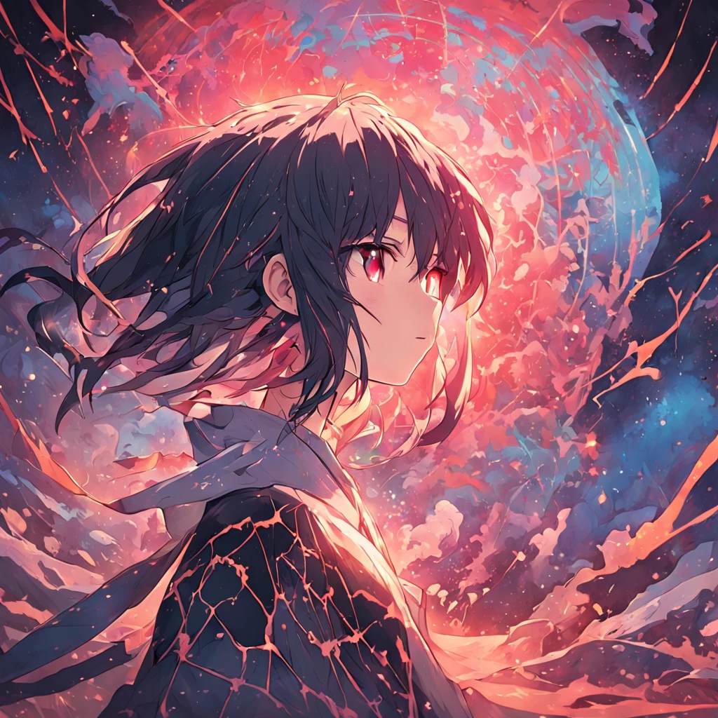 Best quality, Works of masters, A high resolution, 1girll, Super beautiful face, super beautiful eye, Super beautiful hair,Trendy outfits,Sexy and charming,Color explosion,Black color hair,Large hairpins,full bodyesbian,Squatted,鎖骨,posing on a,MagazineCover,fire works,Festive atmosphere