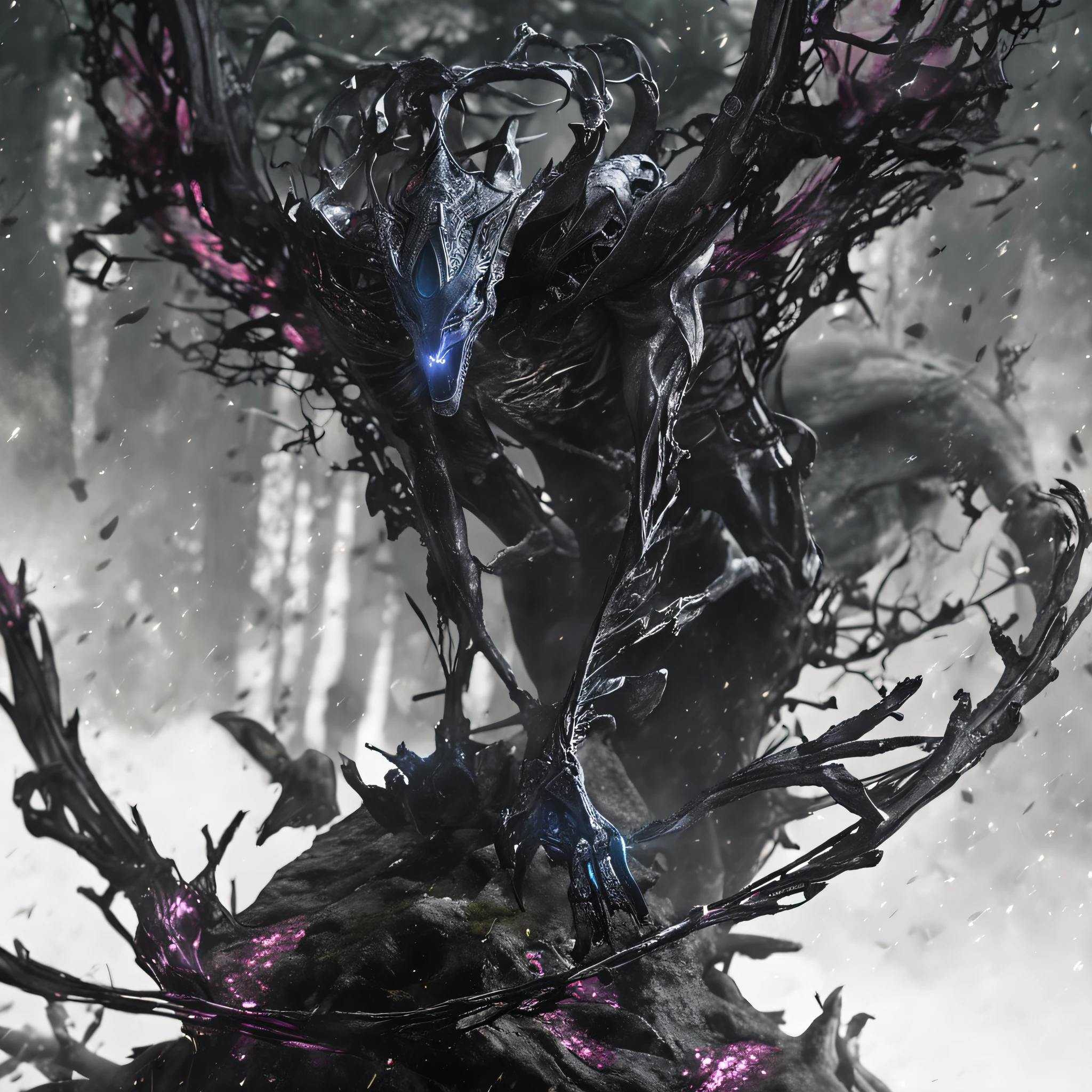Best quality, Masterpiece, 超高分辨率, (photograph realistic:1.4), surrealism, Dream-like,fusionart, Shadowdancer, shadow magic, darkness control, stealth, shadowstep, umbral spells, hidden blade,