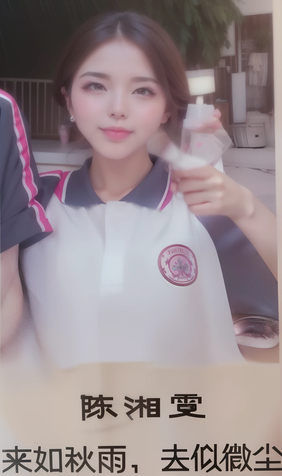 Super sweet girl,The face is very sexy, smooth and delicate,The skin is delicate, smooth and delicate,Has cute and cute,Has delicate and sexy lips,There is a pink and delicate and childish makeup