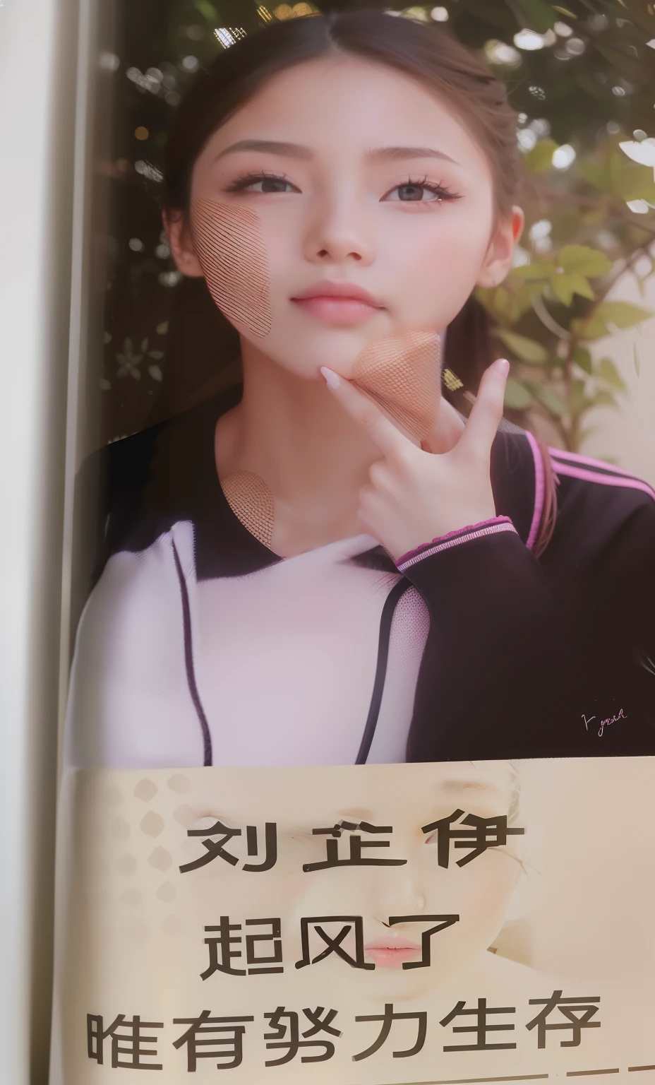 Super sweet girl,The face is sexy, Smooth and delicate,The skin is delicate, Smooth and delicate,There are cute and cute,Has delicate and sexy lips,There is pink and delicate childish makeup