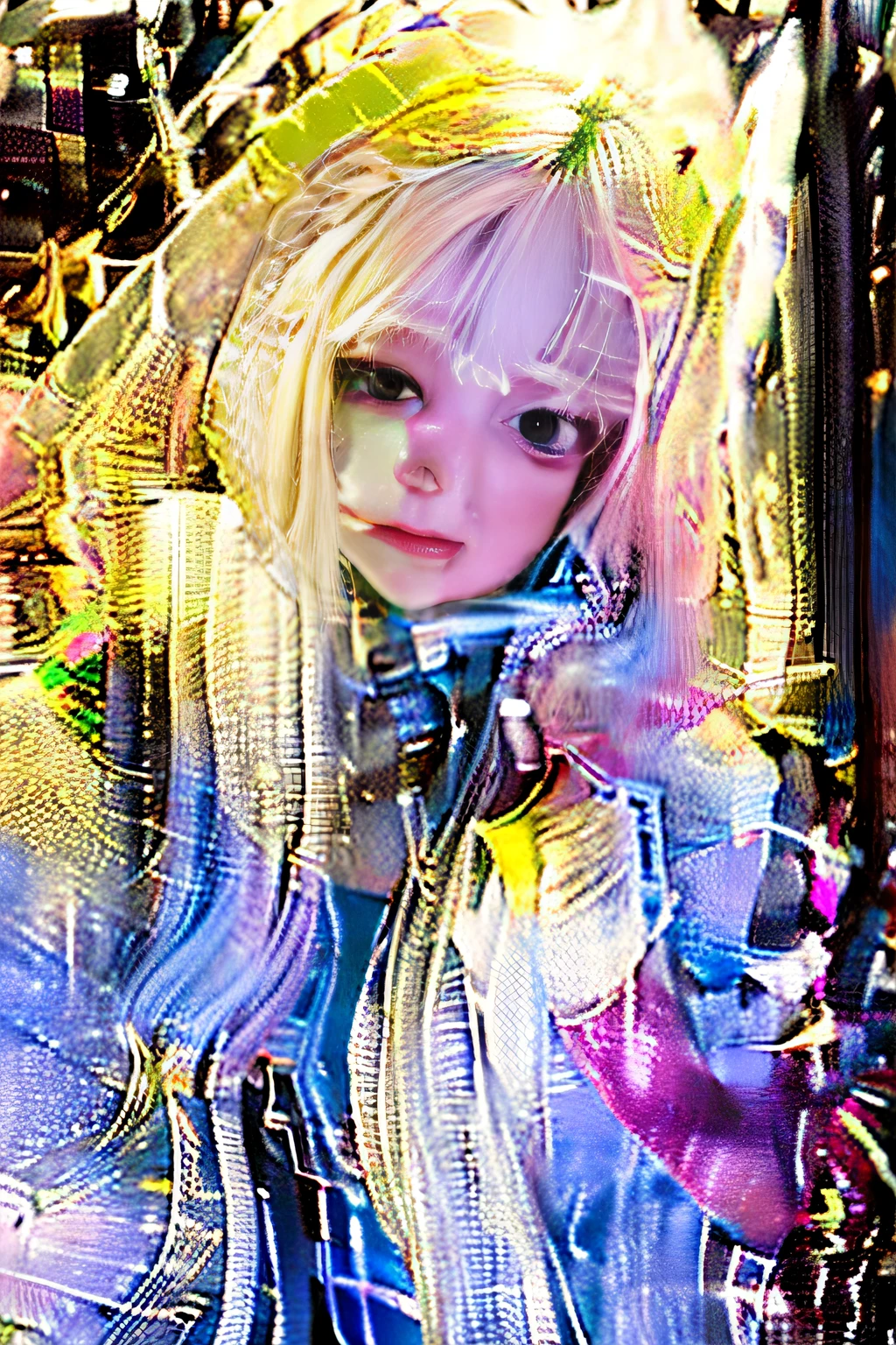 Need,tmasterpiece,whaite hair,Golden eyes,Manteau blanc,Look up,The upper part of the body,Hairline,Fair skin,SideBraid，Looks pretty1.8，
