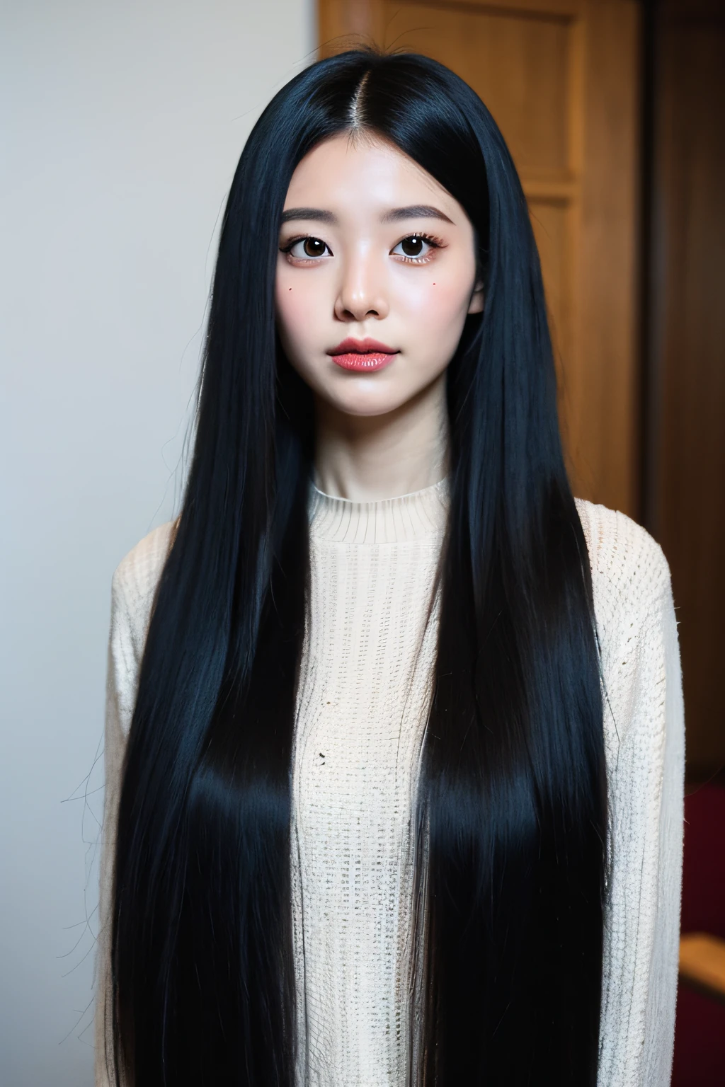 rapunzel, long black hair