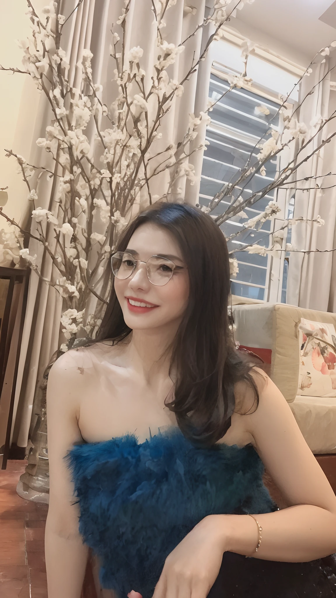 ((Realistic lighting, Best quality, 8K, Masterpiece: 1.3)), Focus: 1.2, 1girl, Perfect Body Beauty: 1.4, Slim Abs: 1.1, ((Dark Brown Hair)), (Aqua Dress: 1.4), (Outdoor, Night: 1.1), City Street, Super Fine Face, Fine Eyes, Double Eyelids,