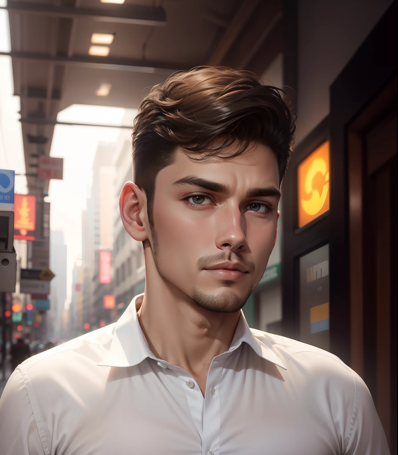 Change background handsome boy fantastic
