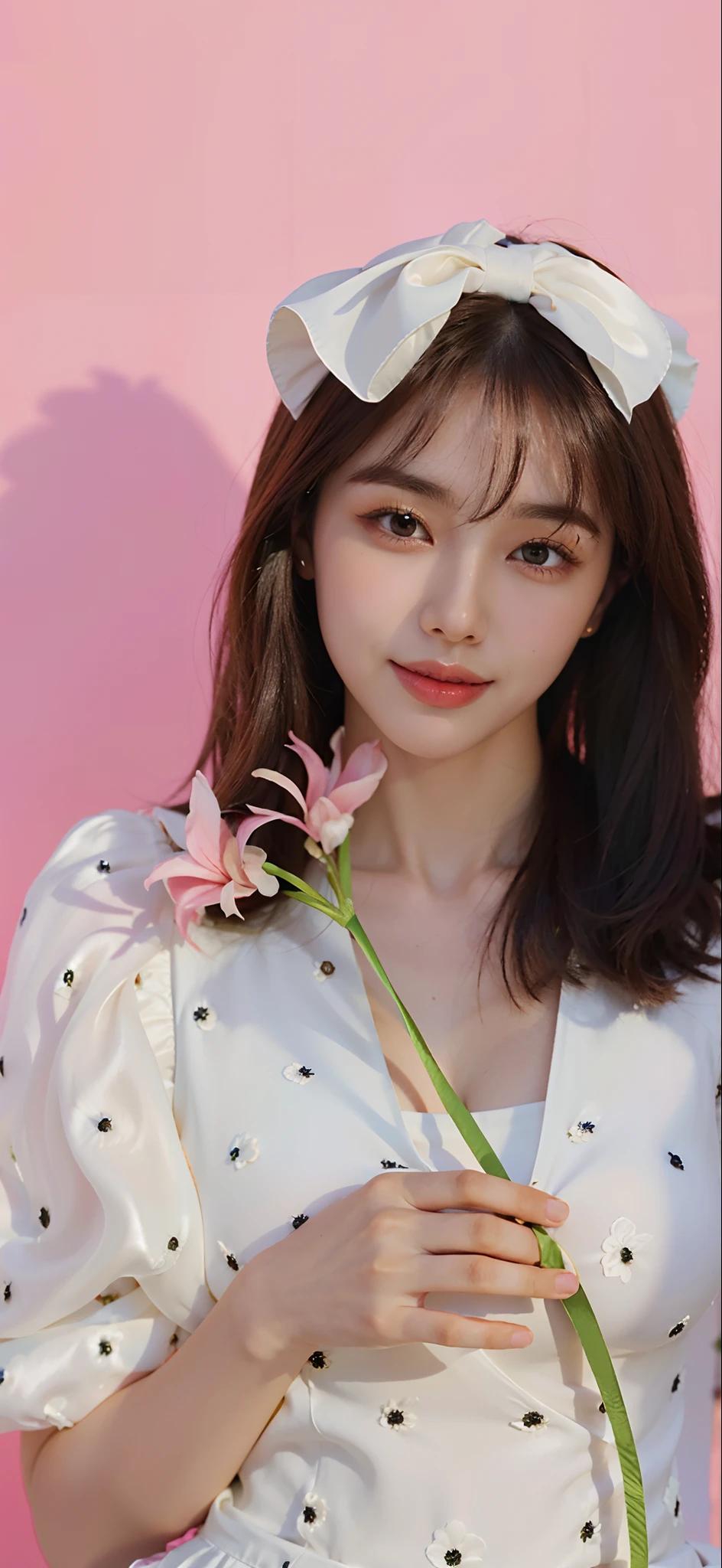 (((Medium hair))), best qualtiy, 8K, hdr, A high resolution, absurderes:1.2, blur backgroun, Background bokeh:1.2, photography of, (RAW photo:1.2), (真实感:1.4), (Masterpiece:1.3), (complexdetails:1.2), 1girll, 独奏, japanaese girl, delicated, Beautiful detailed, (Delicate double eyelids), (Detailed facial features), Bigboobs, (((Large breasts))), Skin Firm, (Looking_at_peeping at the viewer), From_Front, (being thin),(best qualtiy:1.4),(超A high resolution:1.2),cinematic lighitnglamplight,(Extremely detailed illustration),(Gloss on lips,best qualtiy,超A high resolution,depth of fields,Caustics,Extensive illumination,naturalshadow,85mm, f/1.4, iso 200, 1/160s:0.75),1girll, Solo, (((Silk vest))) Smile, ((silk garment,pleatedskirt,Classroom))