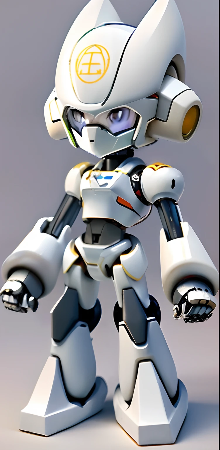 One wearing a helmet,a close up of a robot with a gun in its hand, anime robotic mixed with organic, detailed humanoid, hyper-high detail, symetry! futuristic robotic, Mecha Inspiration, Highly detailed. smooth, Mecha suit, Cute humanoid robot, mecha robot details, full body mecha suit, mega highly detailed