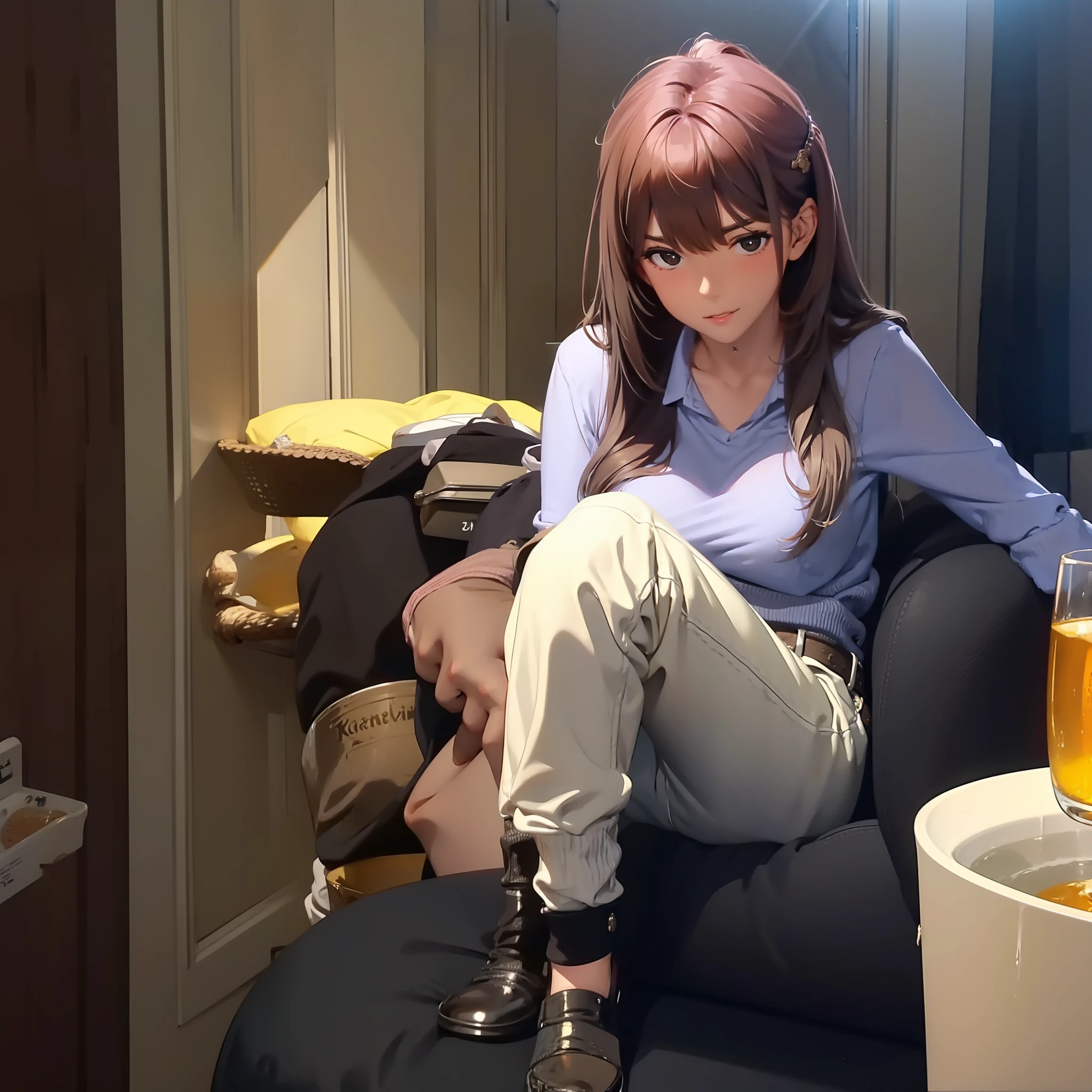 Girls hold their urine limit