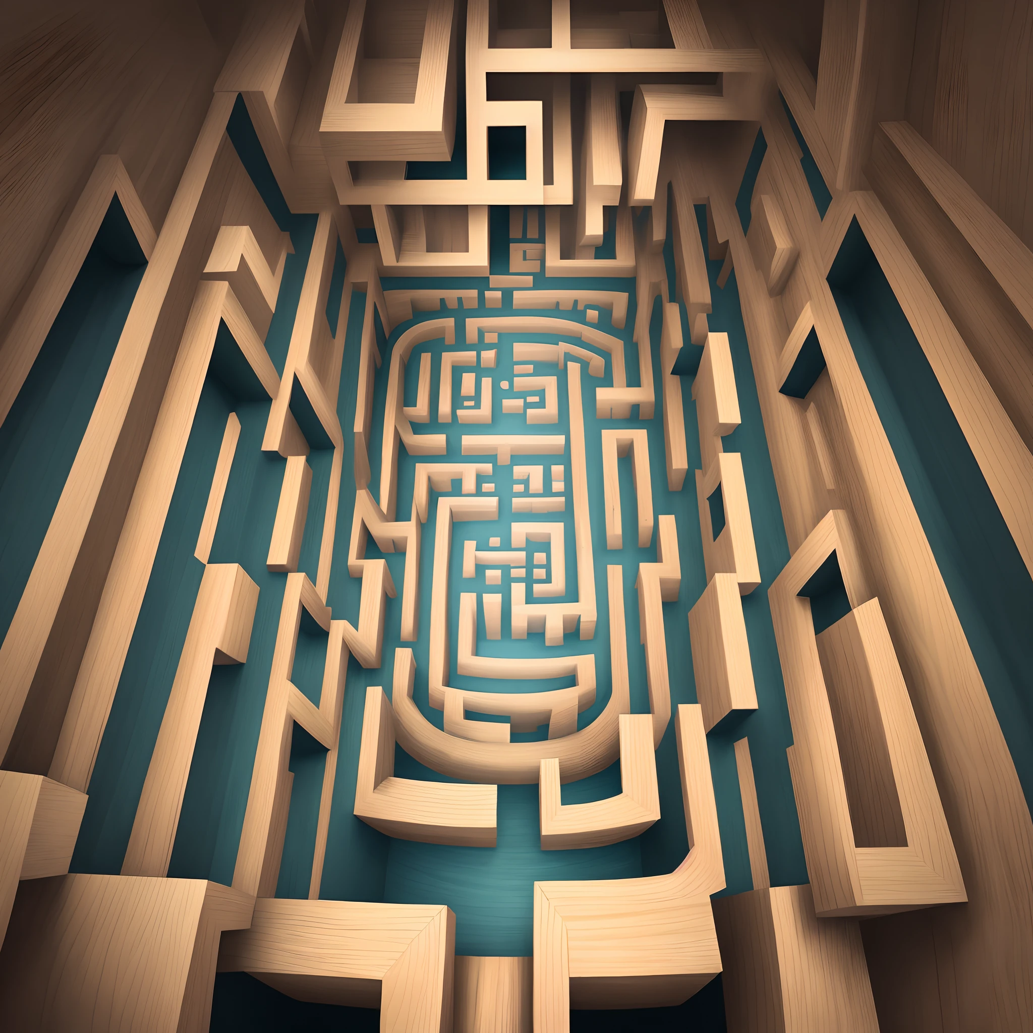 Hide and seek maze