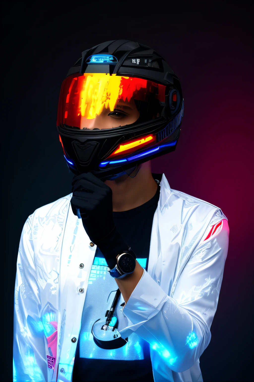 Change background cyberpunk handsome boy, realistic face,8k, ultra realistic,