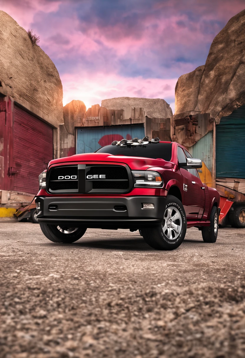 gere uma camionete dodge ram