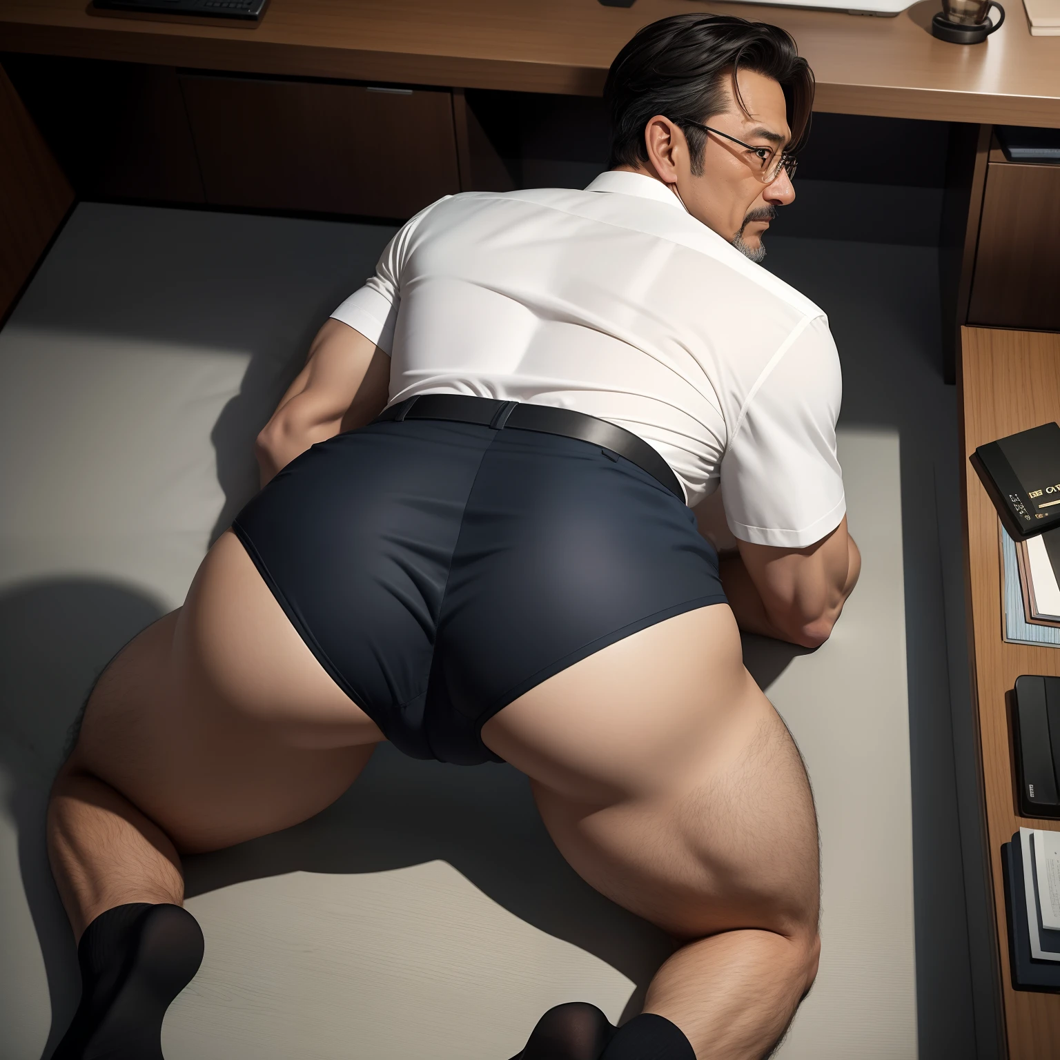 age 55,Kogoro Mouri,uncles,Gay,Tong,Bulge,fortitude,In the office,Office,Black short stockings,Suspenders,liquids ,lbeard,fortitude,Bukkake,k hd,artwork of a,Top view,Big ass with masculine characteristics,Lying on his stomach,Raise your ass,Rip off your ass,The buttocks are stained with white liquid