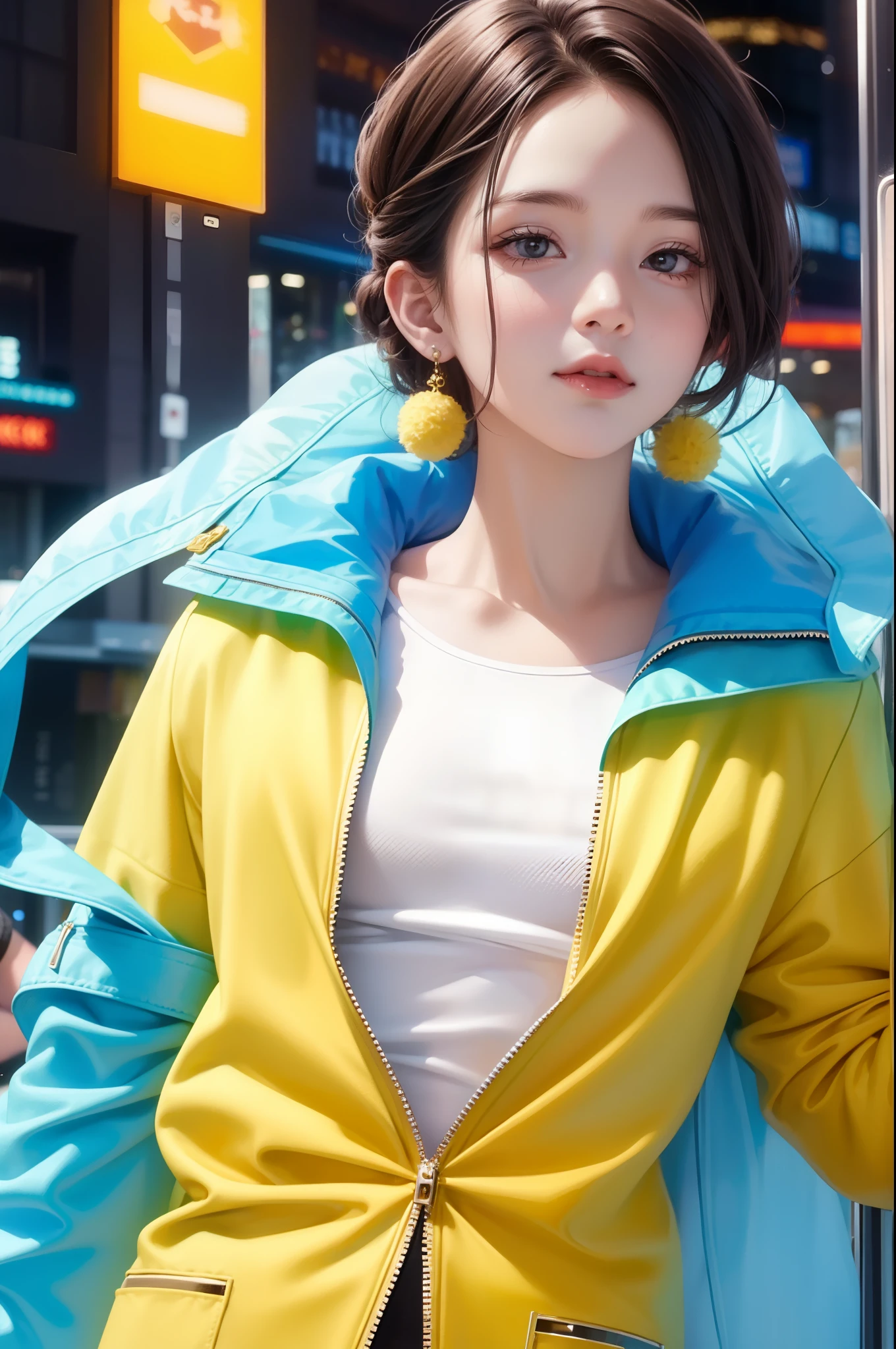 (e boy),Tang suit,Best quality at best,Beautiful colors,Bright colors,Transparent gloss