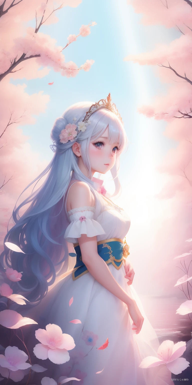 animemanga girl,There are fish in the hair,white dresses, A beautiful artwork illustration, Anime art wallpaper 4 K, Anime art wallpaper 4k, Anime art wallpaper 8 K, Anime fantasy illustration, Exquisite digital illustration, Beautiful digital artwork, Beautiful anime artwork, Anime fantasy artwork, Japanese art style, Detailed digital anime art, Fantasy art style, stunning digital illustration