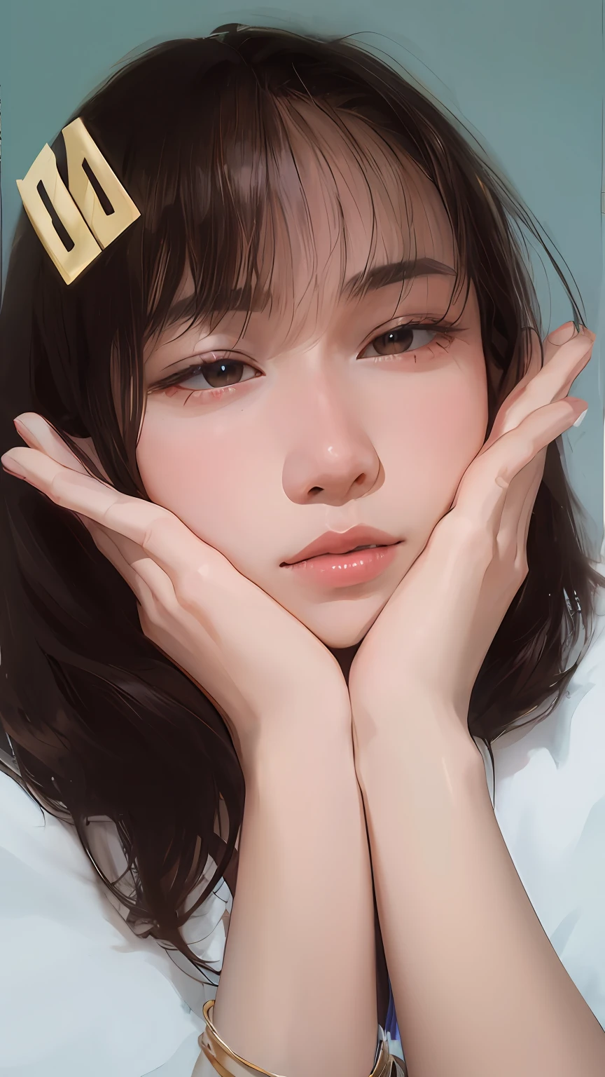 tmasterpiece），Best quality at best，8K分辨率，Close-up，（(Extreme HD)），（(超高分辨率)），（(hyper HD)），（(The picture is super detailed)），（Ultra clear wallpaper），Photorealistic photos，Highqualityshadow，Highlight the relationship between light and dark，Realistic light and shadow effects，Cinematic lighting，plethora of colors，8K masterpiece，Works of masters，keylight，Acrylic paints，Portrait of a beautiful girl，A picture