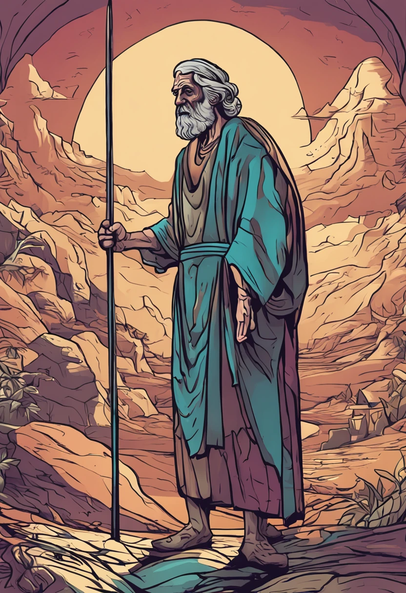 Create the image of Noah, a wise man according to the Bible; , imagem realista , alta qualidade;
de corpo inteiro