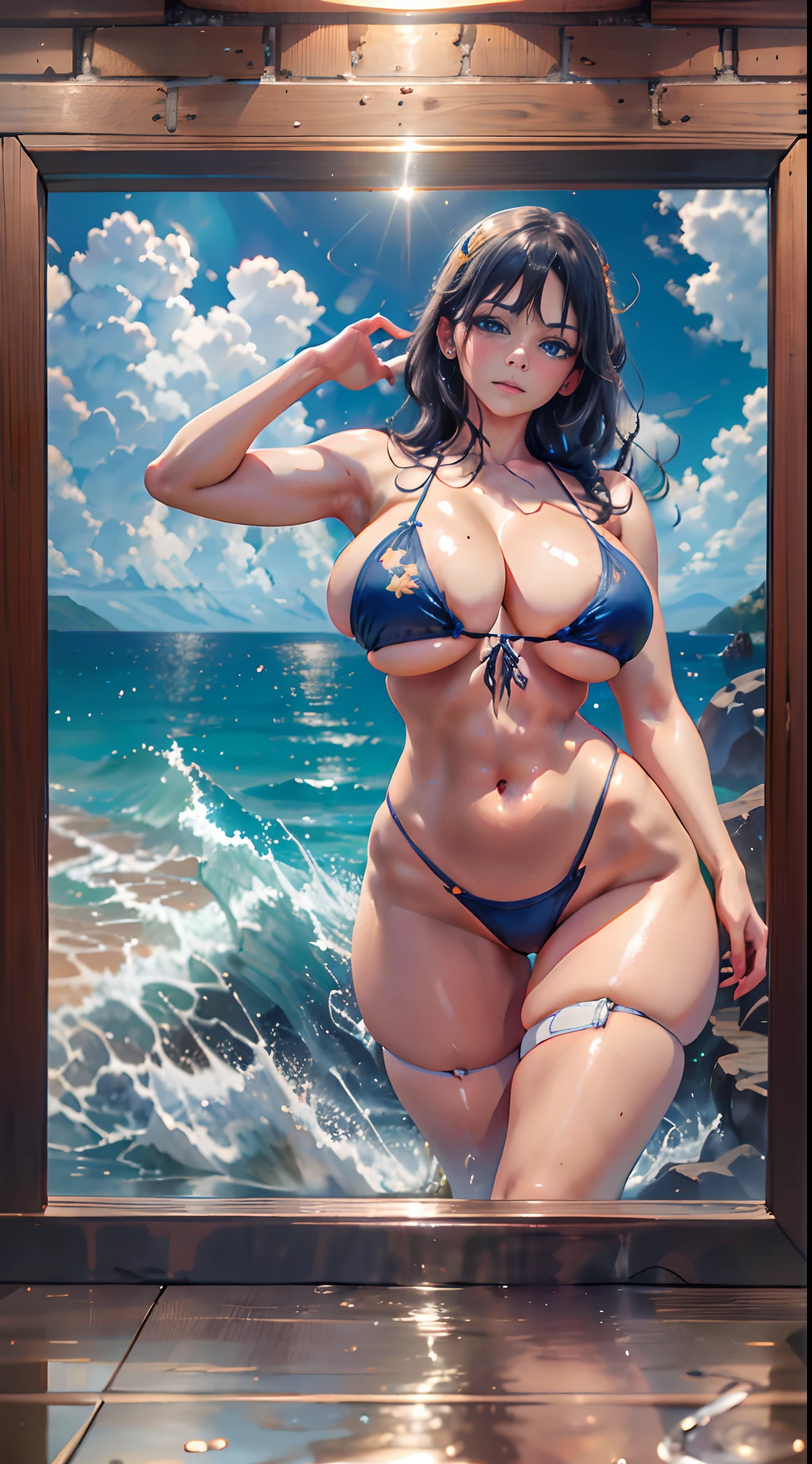 Cheers Saki | Blue Archives, Iwhole Body, (NSTDA.:1.2), (10, beste-Qualit, master-piece: 1.4), ultra-high resolution, (Realistic, photorealistic portrait: 1.48), 20 years old girl , ( Micro Beetle View - ?????? Pass:1.11),Cow's milk ?????? print, Famous Japanese celebrities, ????????????????, Blue Eyes, Head Tilted, cowboy shot, View from the front, looking at the audience, expressionless, Beautiful Sea Zeiss f 150mm/ 2.8 Hasselblad, Whole body, foot , Ultra-Wide Angle