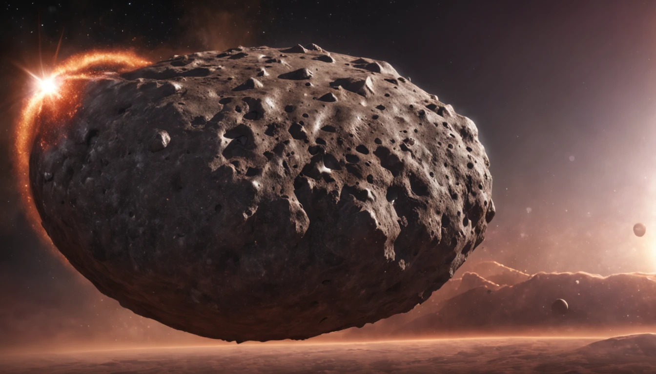 A gigantic meteorite hit the planet.