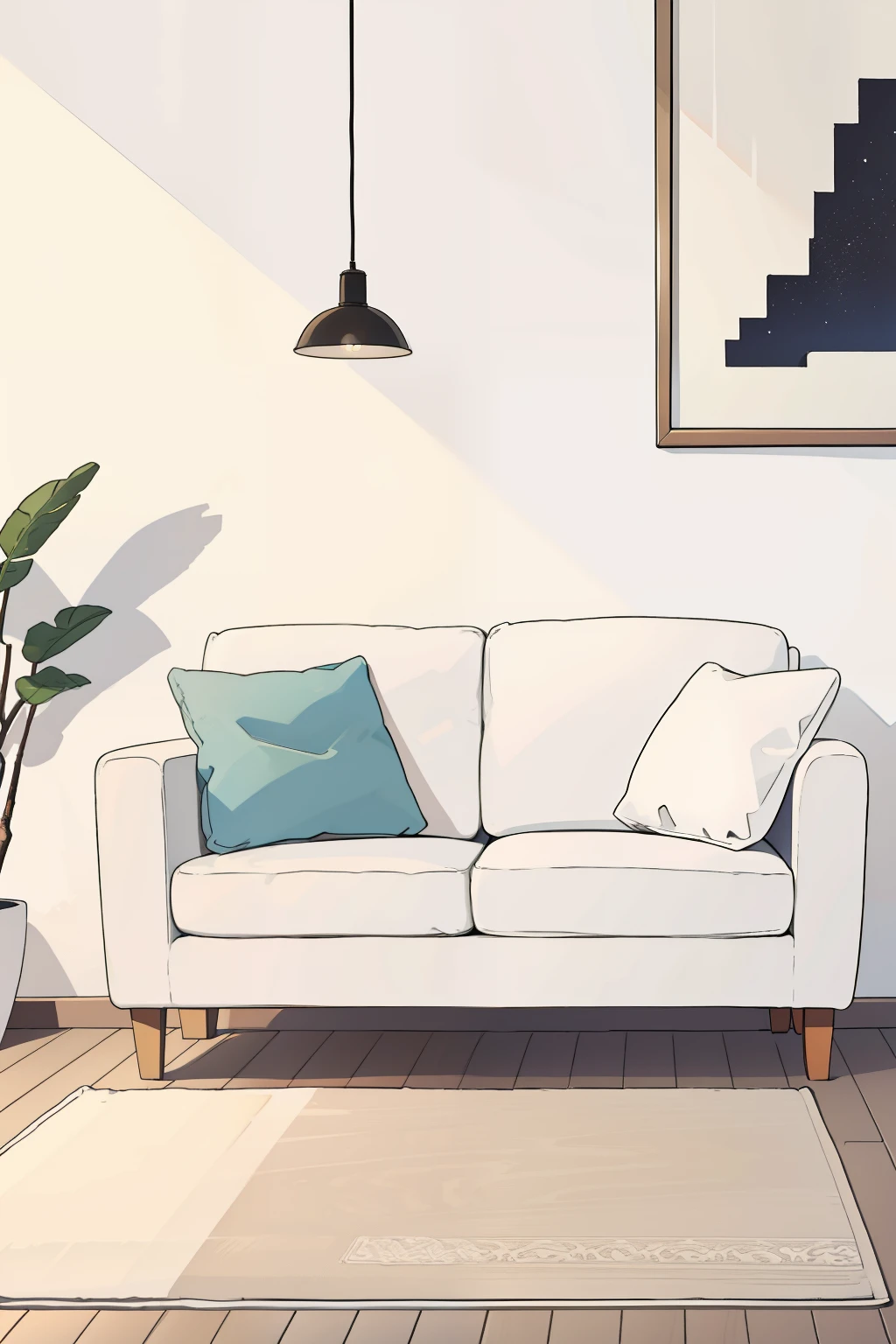 Sofa in a white room with a white wall, sofa, old sofa, fundo da sala de estar