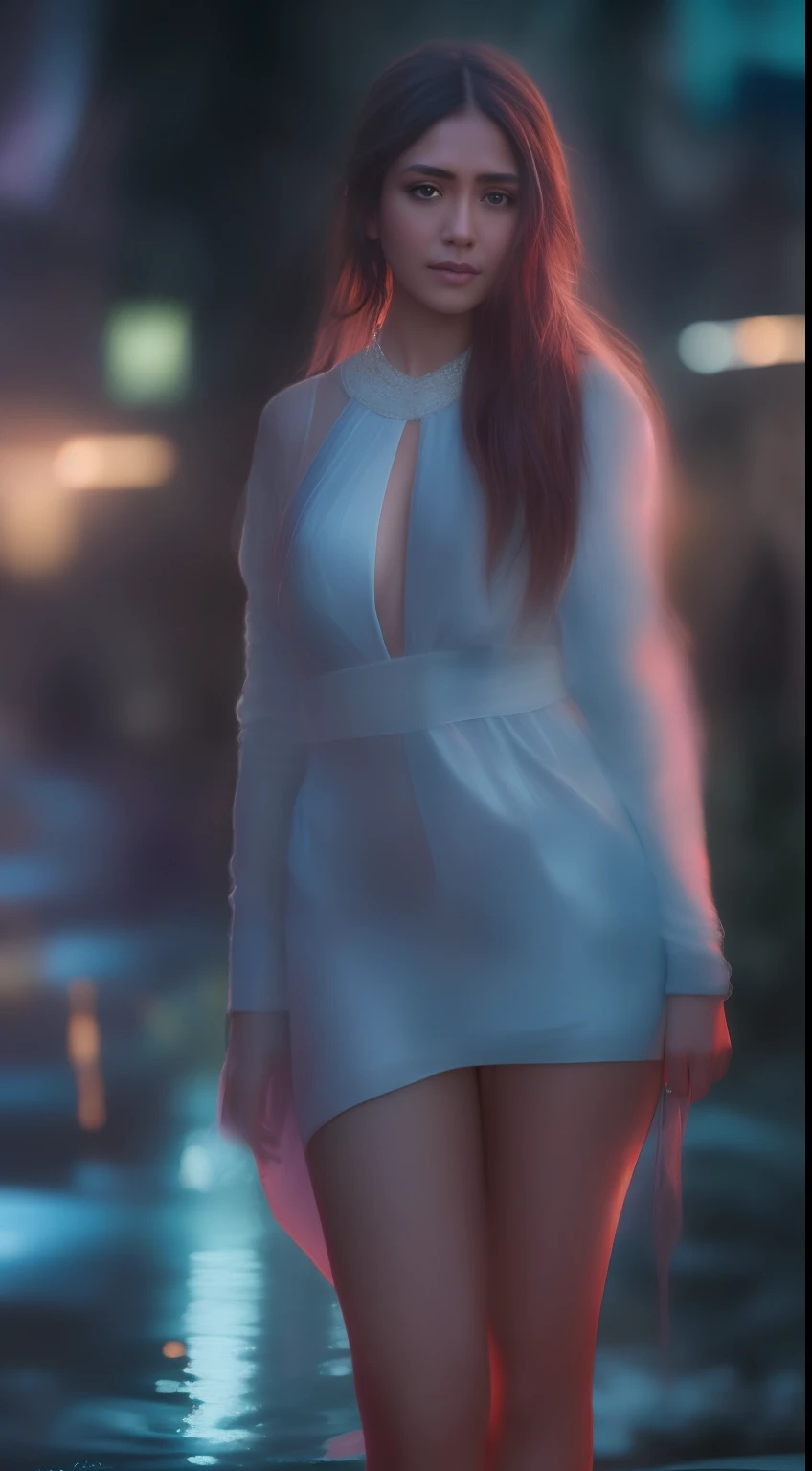 (Mrunalt). The amazing wet night city life, city of fantasy, some women peoples in portrait looking at the camera, depht-of-field, (frontlighting:1.2), (fill light:0.9), (lens flare:1.2), realism, film grain, bokeh, (backlighting:0.75), bloom, chromatic aberration, high quality, water dripping off of clothes, flowing gossamer clothing, enchanting,artstation,smooth, sharp focus,art by ross tran and greg rutkowski and alphonse Mucha and Bak Karol, (digital painting:1.16), soft lighting, CGSociety,ArtStation,(__Hyperrealism:1.3),(__Photorealism:1.3),(Land Art:1.3),(CMYK Colors:0.5),naturalism,land Art,regionalism,shutterstock contest winner,trending on unsplash,featured on Flickr, 8K, Super detailed, Full color, Volumetric lightning, HDR, Sharp focus, Camera Model: Canon EOS R6, Lens: Canon RF 50mm f/1.2L USM