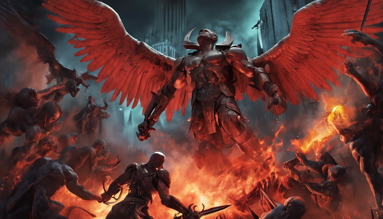 Archangel killing demon