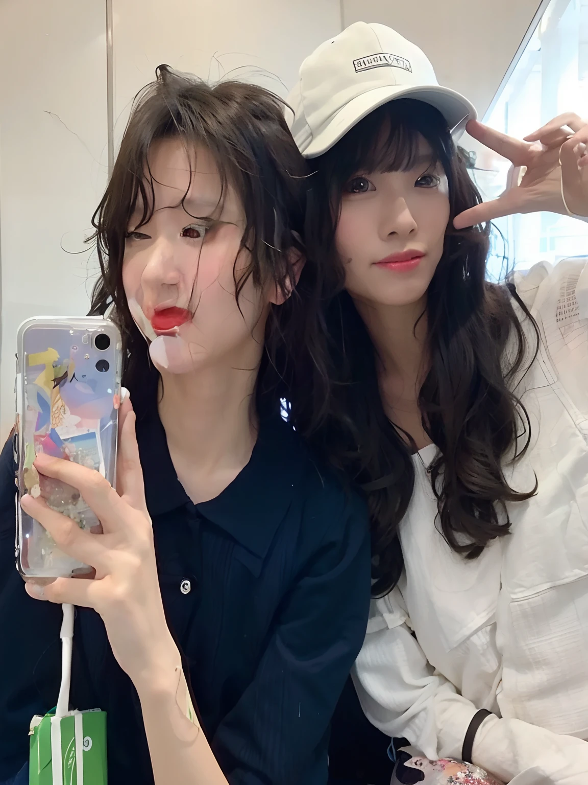 several people taking a picture of themselves in an elevator, ulzzang, group of people in an elevator, in an elevator, ƒ/5.6, photo taken in 2 0 2 0, 🚿🗝📝, taken in 2 0 2 0, ssao 8 k, profile pic, 8k --height 768, profile picture