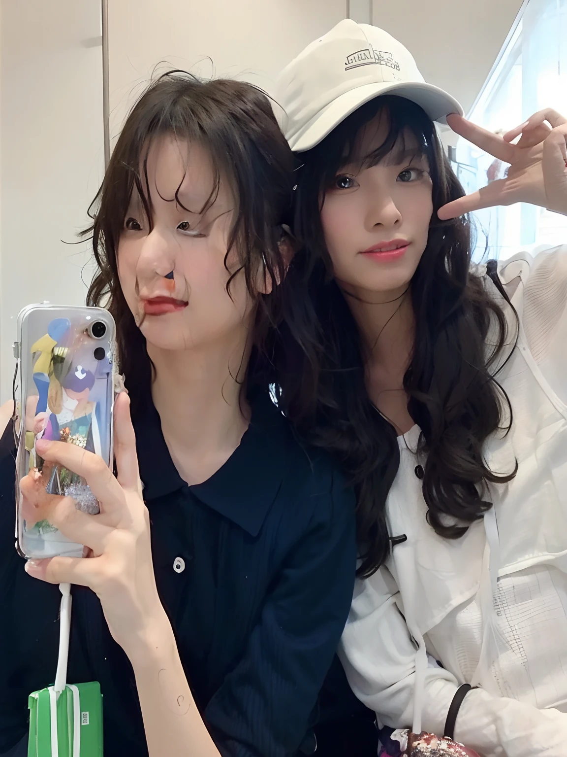 several people taking a picture of themselves in an elevator, ulzzang, group of people in an elevator, in an elevator, ƒ/5.6, photo taken in 2 0 2 0, 🚿🗝📝, taken in 2 0 2 0, ssao 8 k, profile pic, 8k --height 768, profile picture