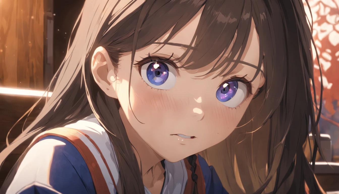 a pregirl, with long hair in takes,Wearing glasses, sitting in classroom,Looking out the window,There are also many classmates, In the daytime, intricately details, Best quality, (Very detailed CG unified 8k wallpaper, Masterpiece, Best quality, Super detailed, Best shadows), (Detailed background :1.4), (Beautiful detailed face, Beautiful detailed eyes), High contrast, (BEST lighting, Best shadows) Very delicate and beautiful), (Girl: 1.5), cowboy, Masterpiece, (((Best quality))) (((Perfect quality))), (((Eyes) high detal)), (((Height) detail)), (((((Perfect eyes))))), ((((((Beautiful eyes)))))))), (((((Perfect face))))), ((((Extremely detailed 8K)))), A high resolution, Super quality, piercingeyes, Rainbow colors, globalillumination, Real hair movement, Realistic light, Realistic shadows, Perfect quality, detailed shadow and light