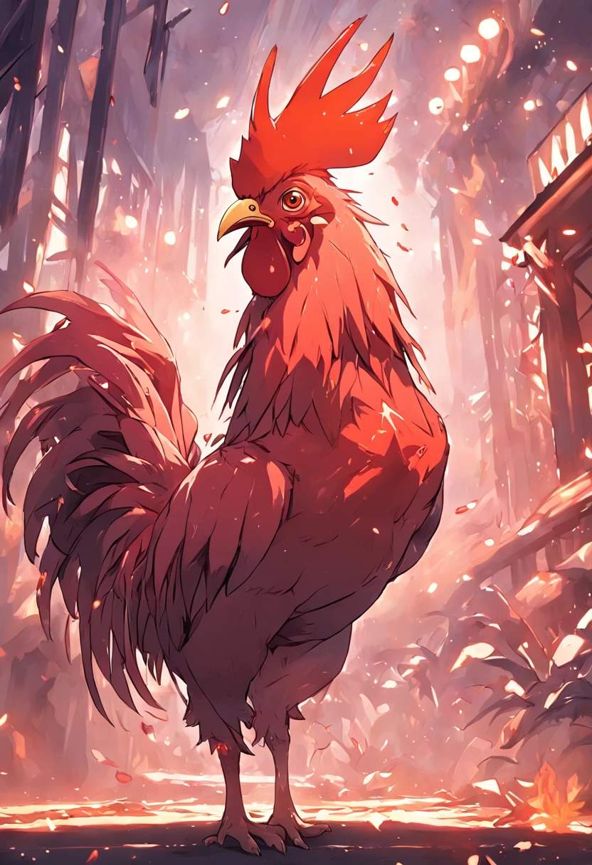 Crazy zoo-style featherless rooster