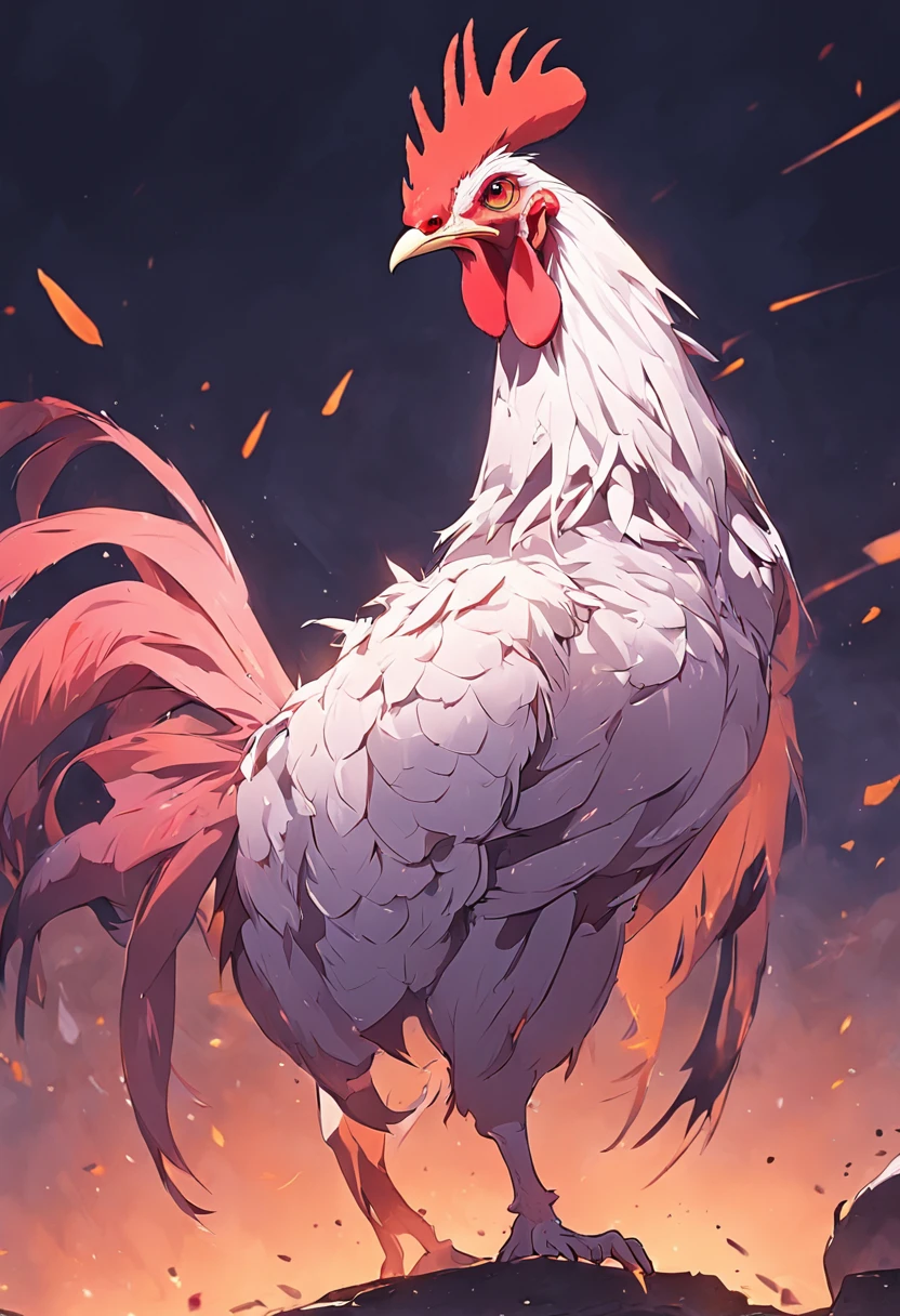 Crazy zoo-style featherless rooster