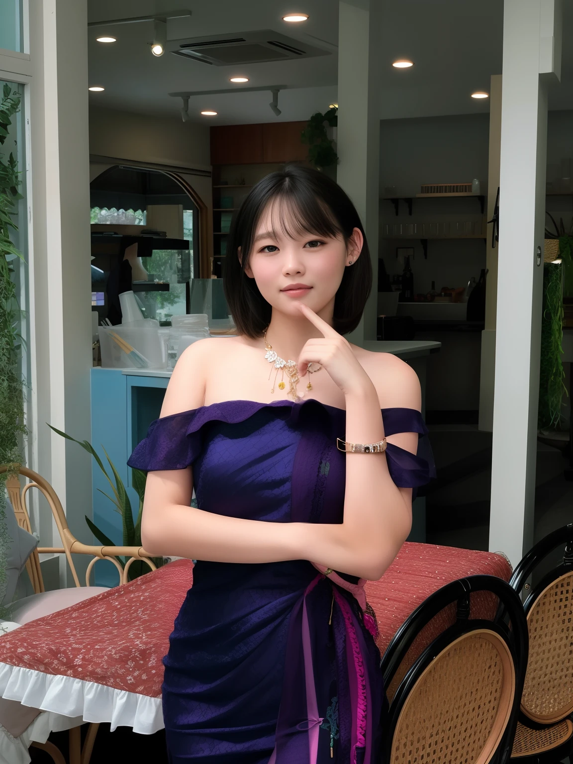 pink dress