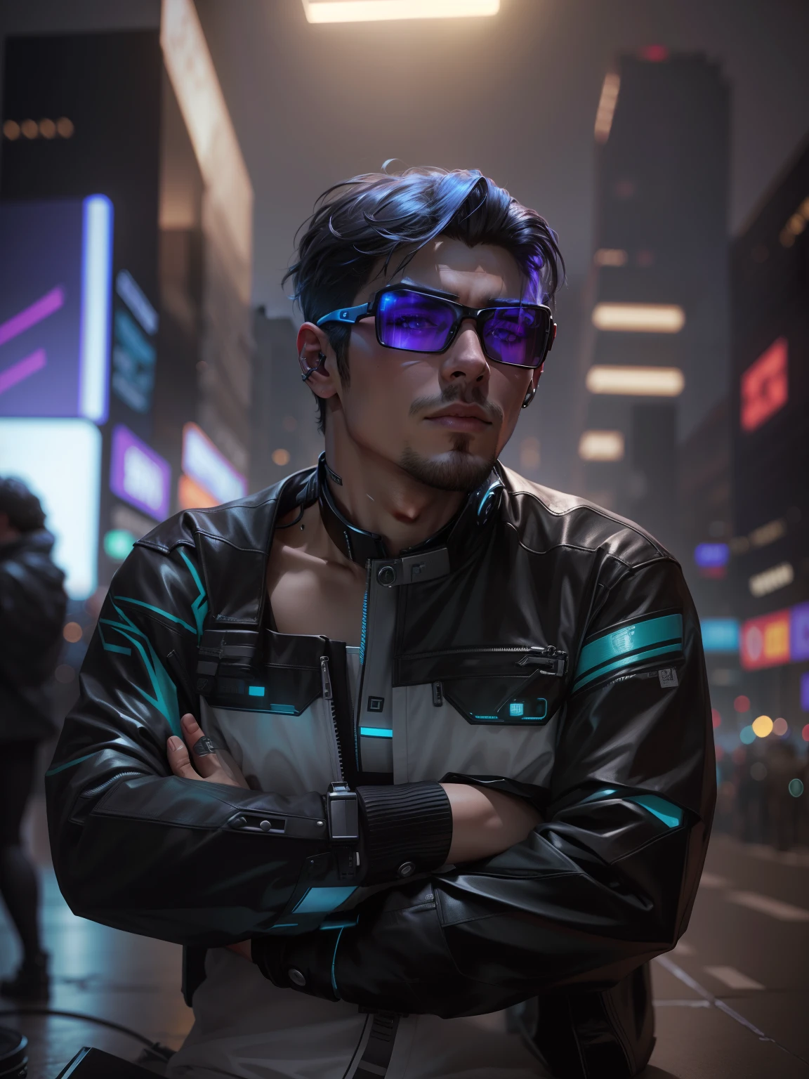 Change background cyberpunk handsome
boy, realistic face, 8k, ultra realistic,
