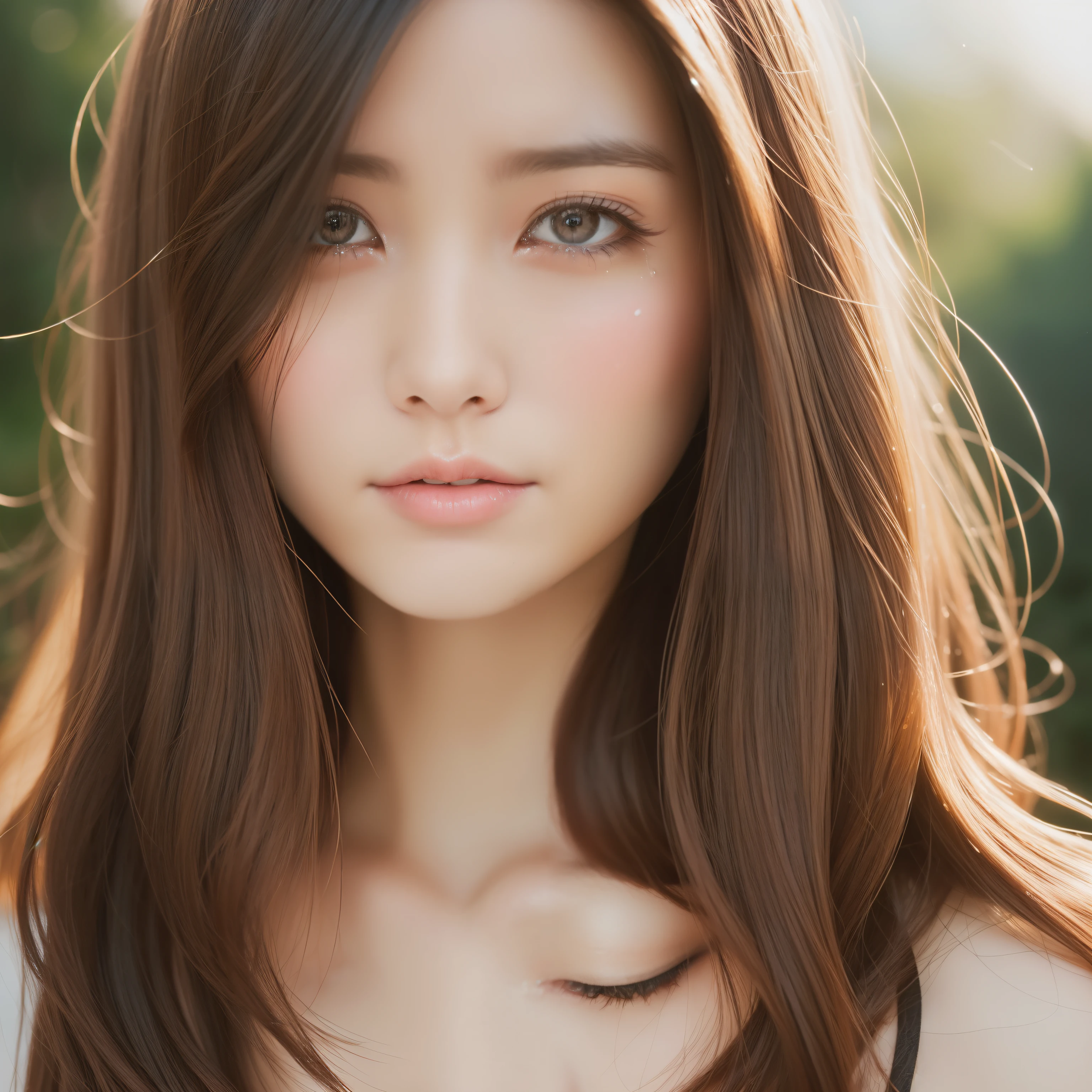(Crying Woman 1.3)、infp young woman、26 year old、Bob Hair、masterpiece、Super beautiful、Brown hair、((Tears run down my cheeks1.6))