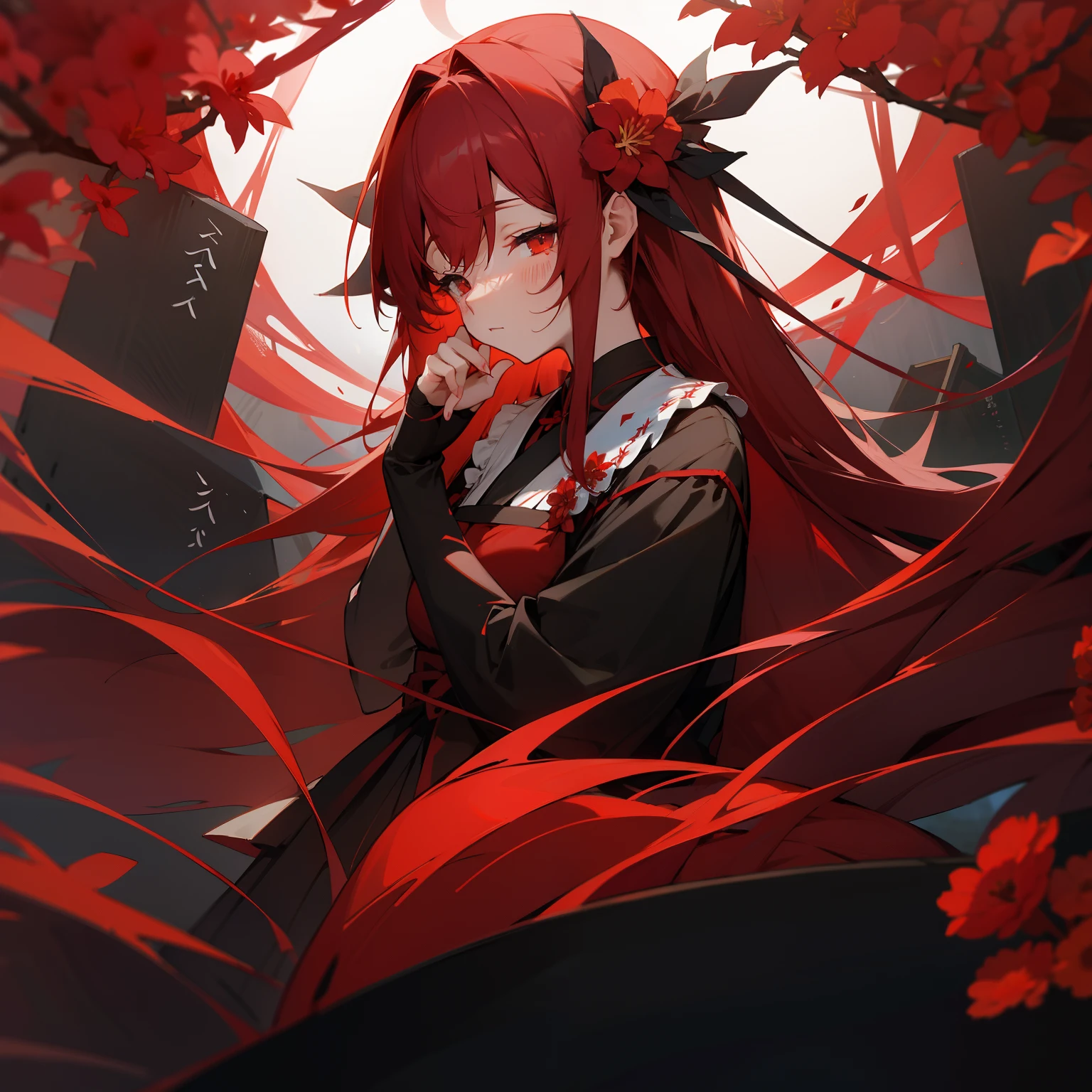 Higanbana、Flower language in the dark night、Under red, Higan flower、Reunion with the lost past、Silent death。In illusions、Feel the end of time。