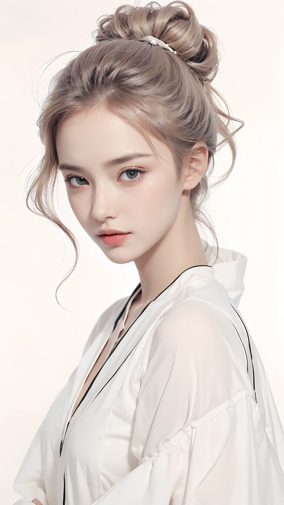 primitive, Masterpiece, ultra fine photos,, Best quality, Ultra-high resolution, Realistic, Sunny, full-body portraits, Amazing beauty, Dynamic posture, exquisite face, Vibrant eyes, (Side view), Very detailed background, Detailed face, detailed tidy background, Gorgeous, High detail skin, Realistic skin details, Visible pores, Clear focus, volume fog, 8K UHD, Digital SLR, High quality, filmgrain, Fair skin, Realism,