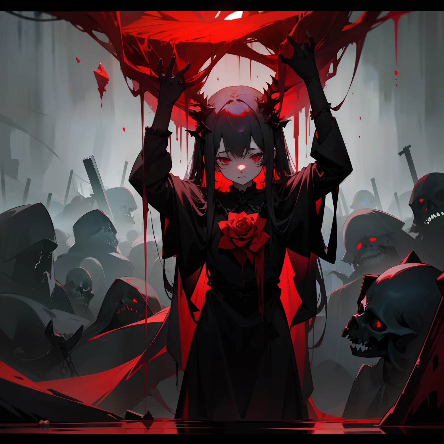 Deep Darkness、Sea of Blood、Dance of Death、Forgotten memories、The end of the silent。In a labyrinthine mind、Endless Sorrow、Withered rose、Lead color and crimson despair。