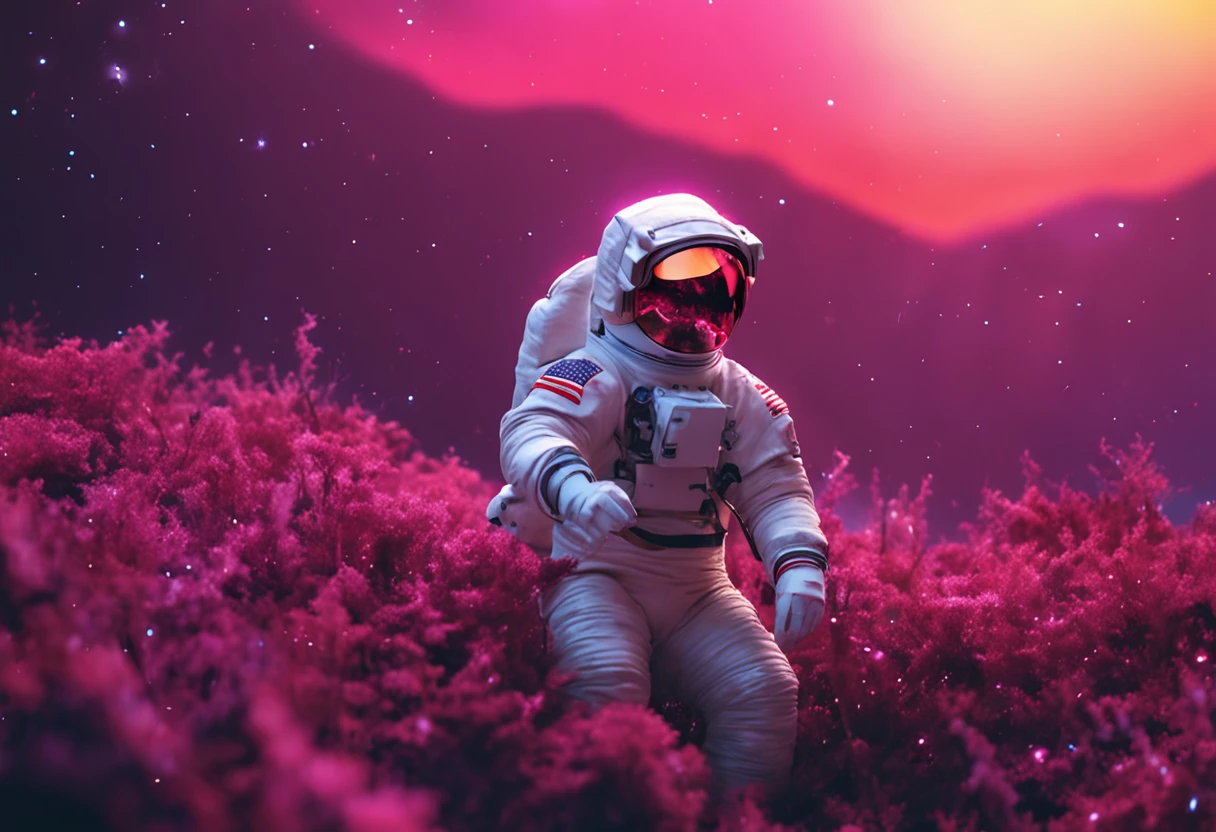 astronaut in glaxy lofi